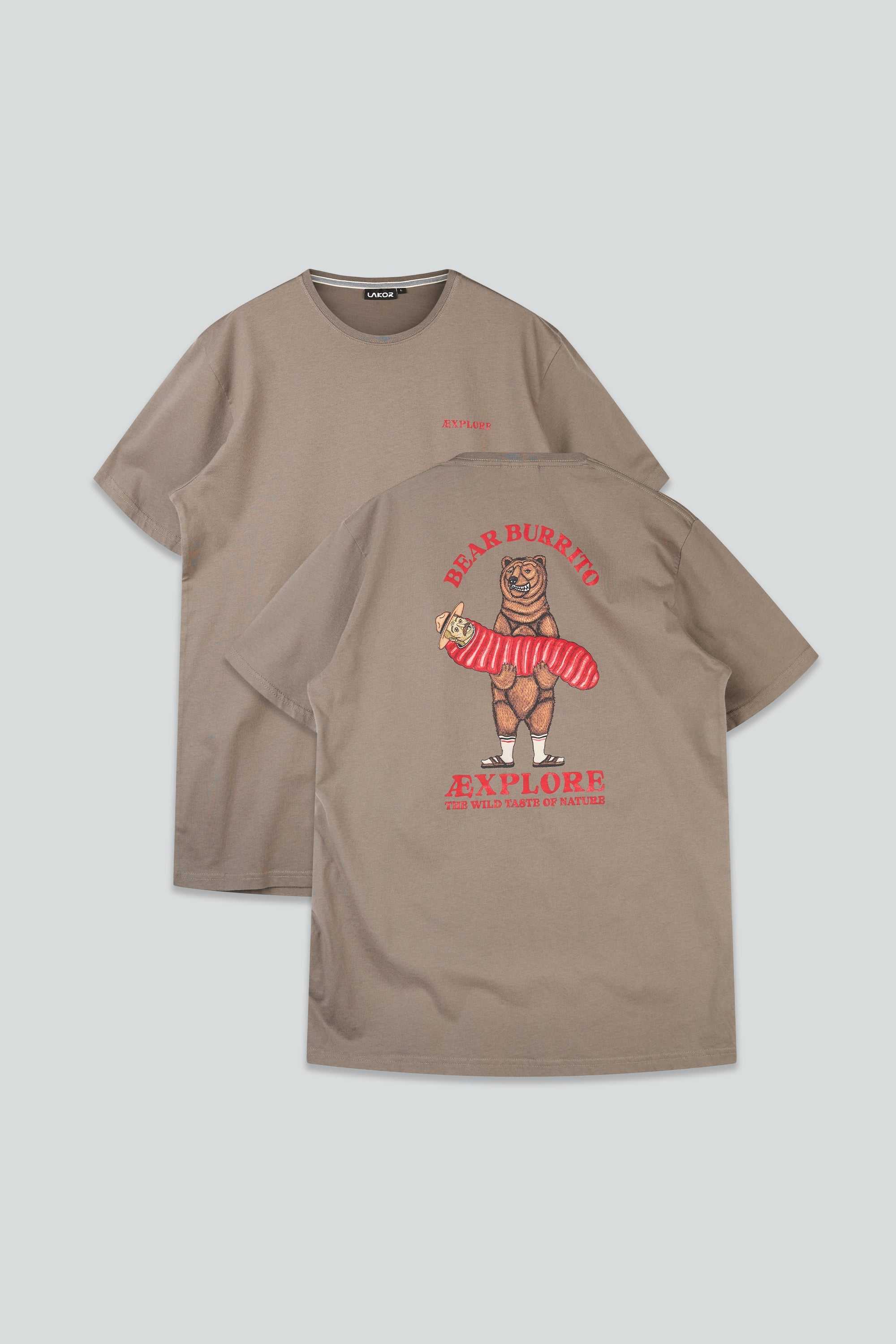 LAKOR Bear Burrito T-shirt T-Shirt Morel