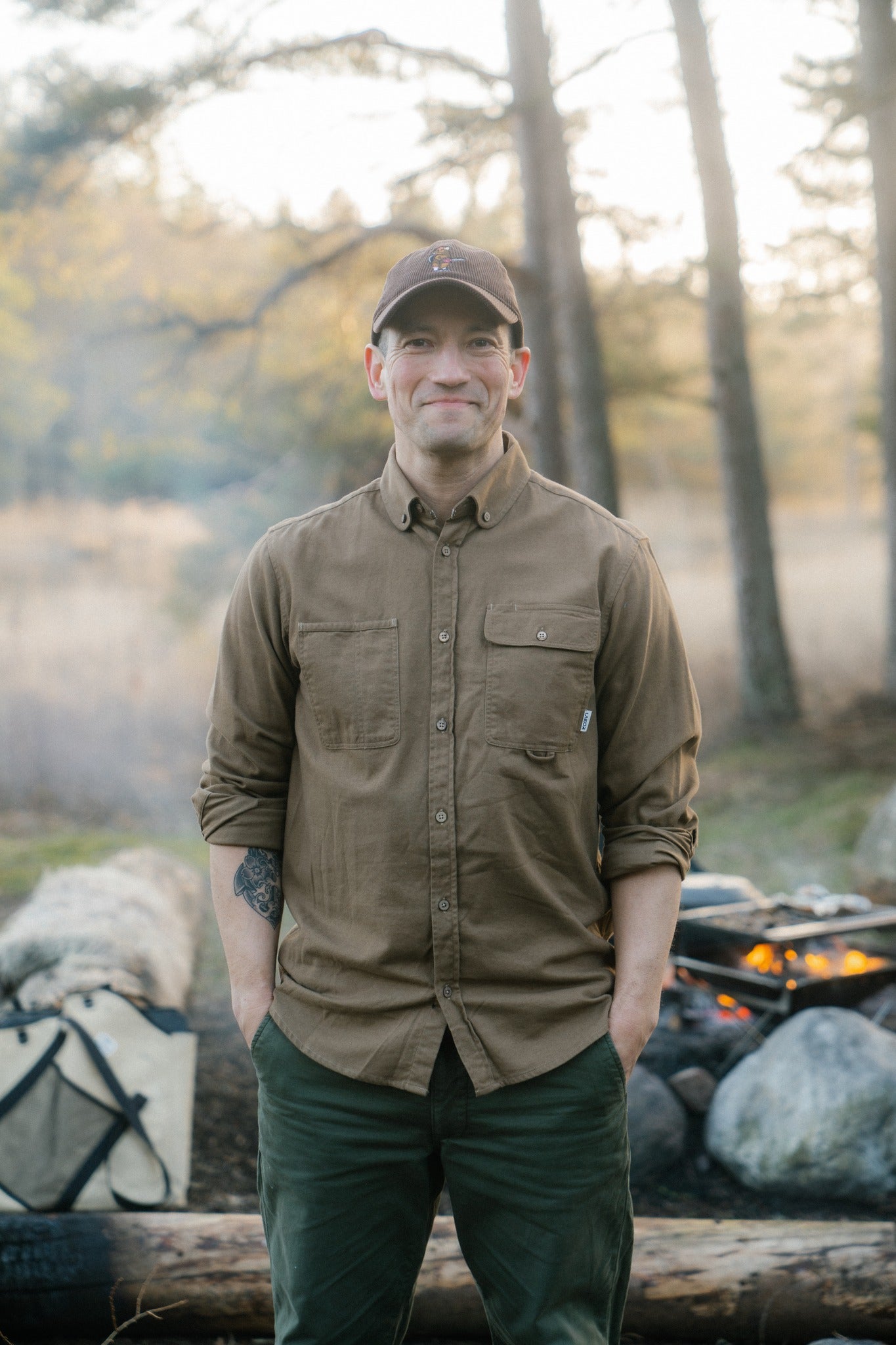 Beaver Timber Courd Cap - Chocolate Brown