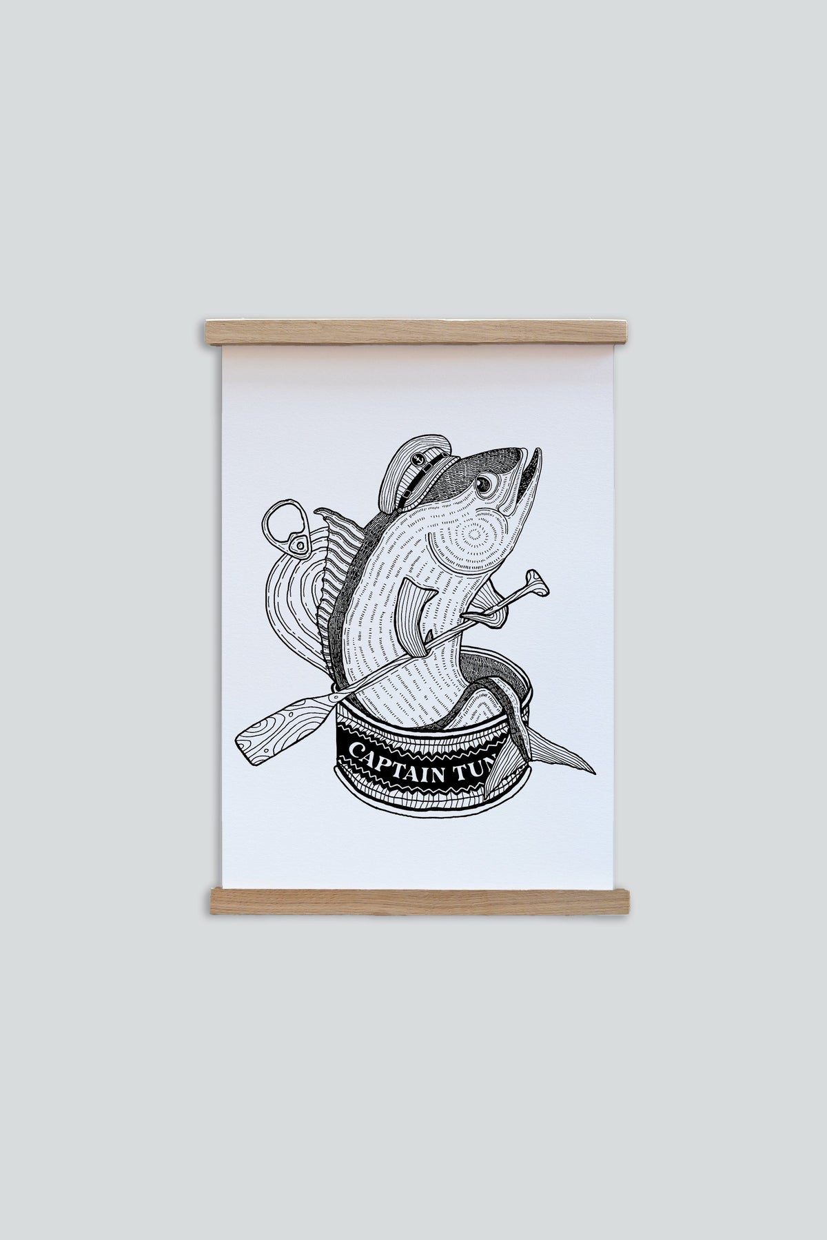 LAKOR Captain Tuna Plakat Poster White