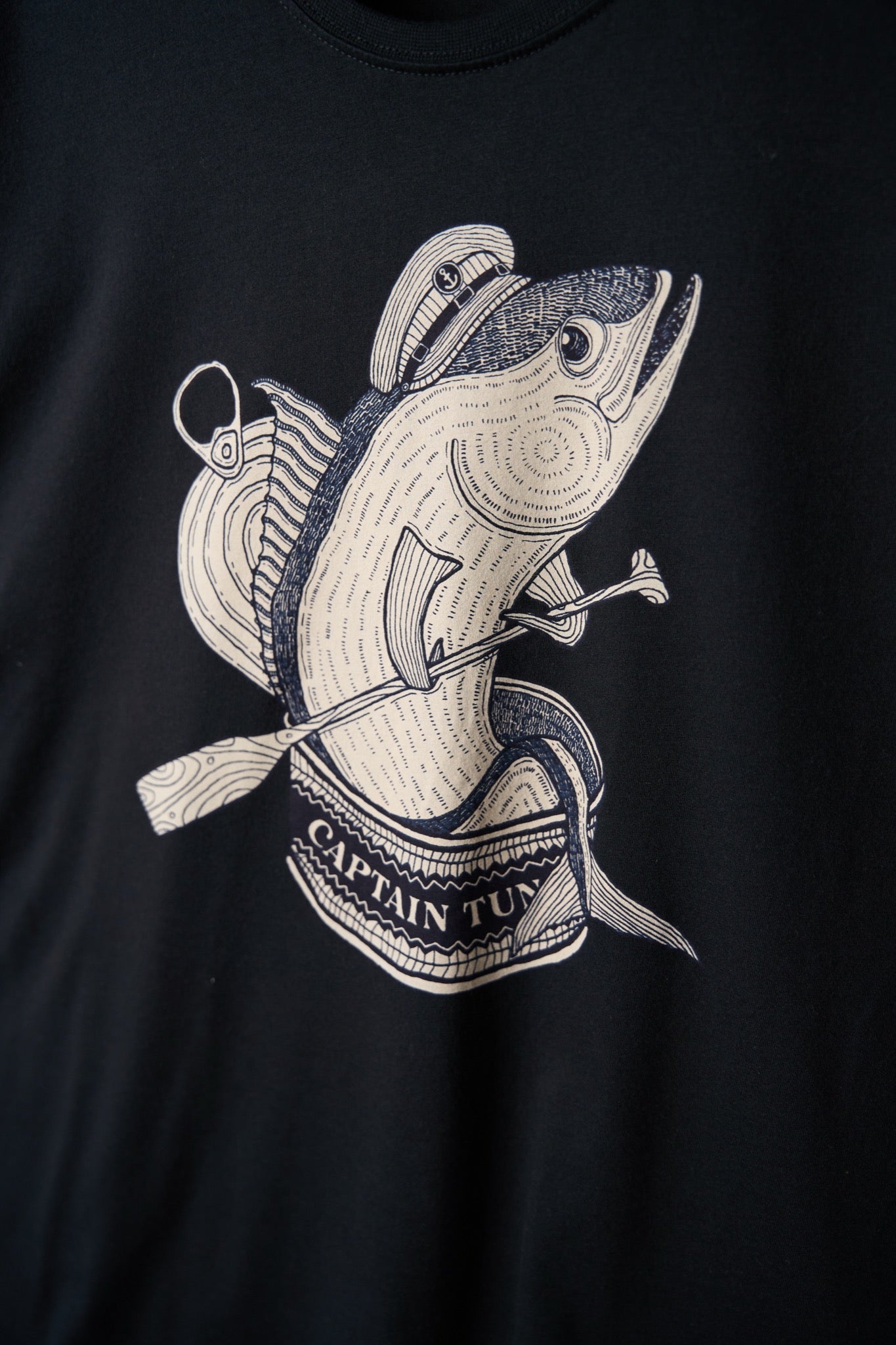 Captain Tuna T-shirt - Moonless Night