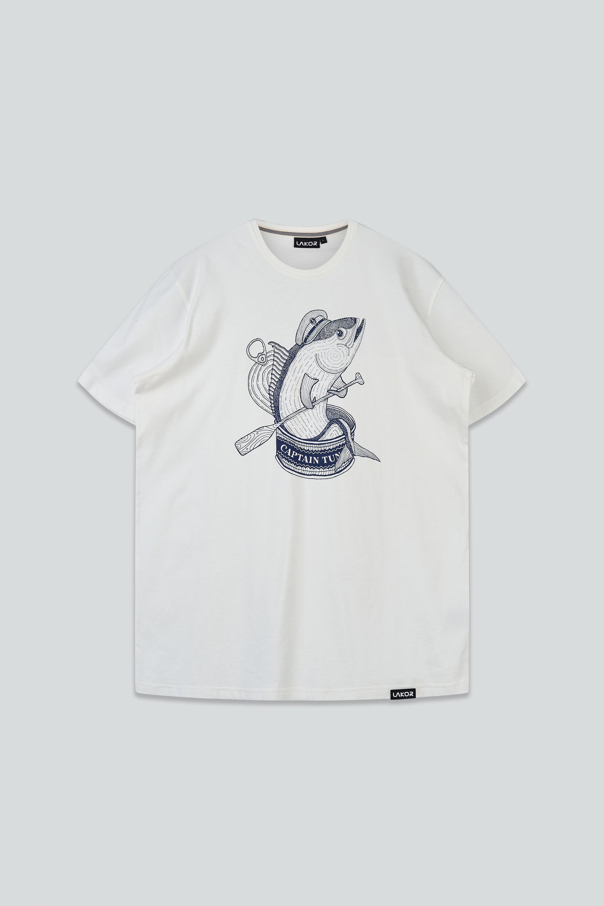 LAKOR Captain Tuna T-shirt T-Shirt Star White