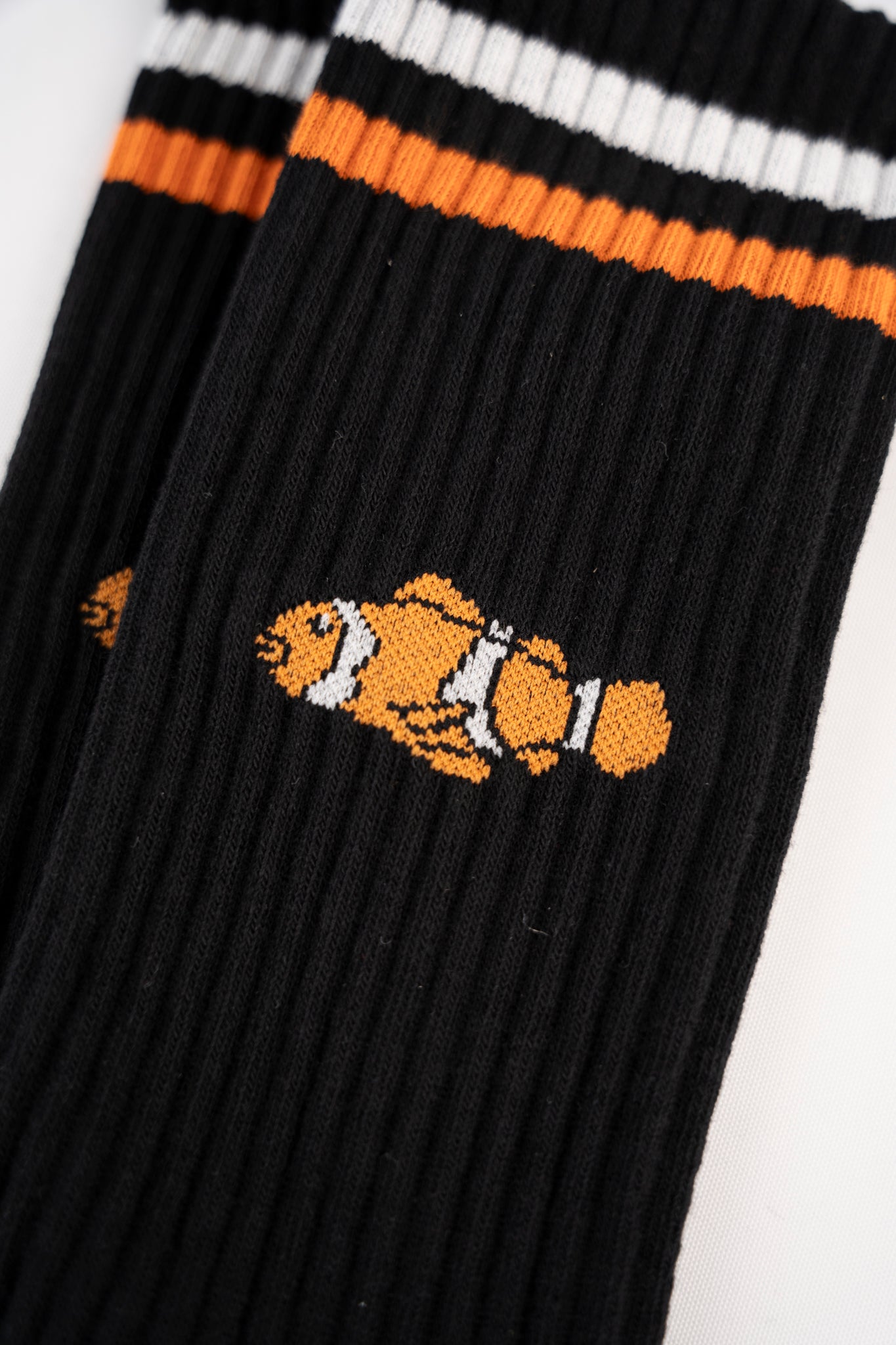 Clown Fish Tennis Socks - Black