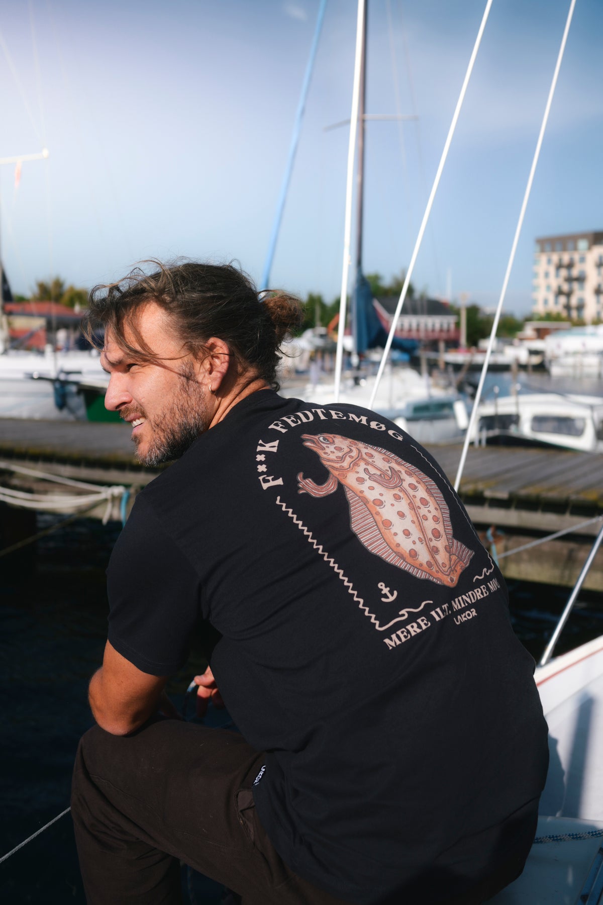 F**k Fedtemøg T-shirt - Moonless Night