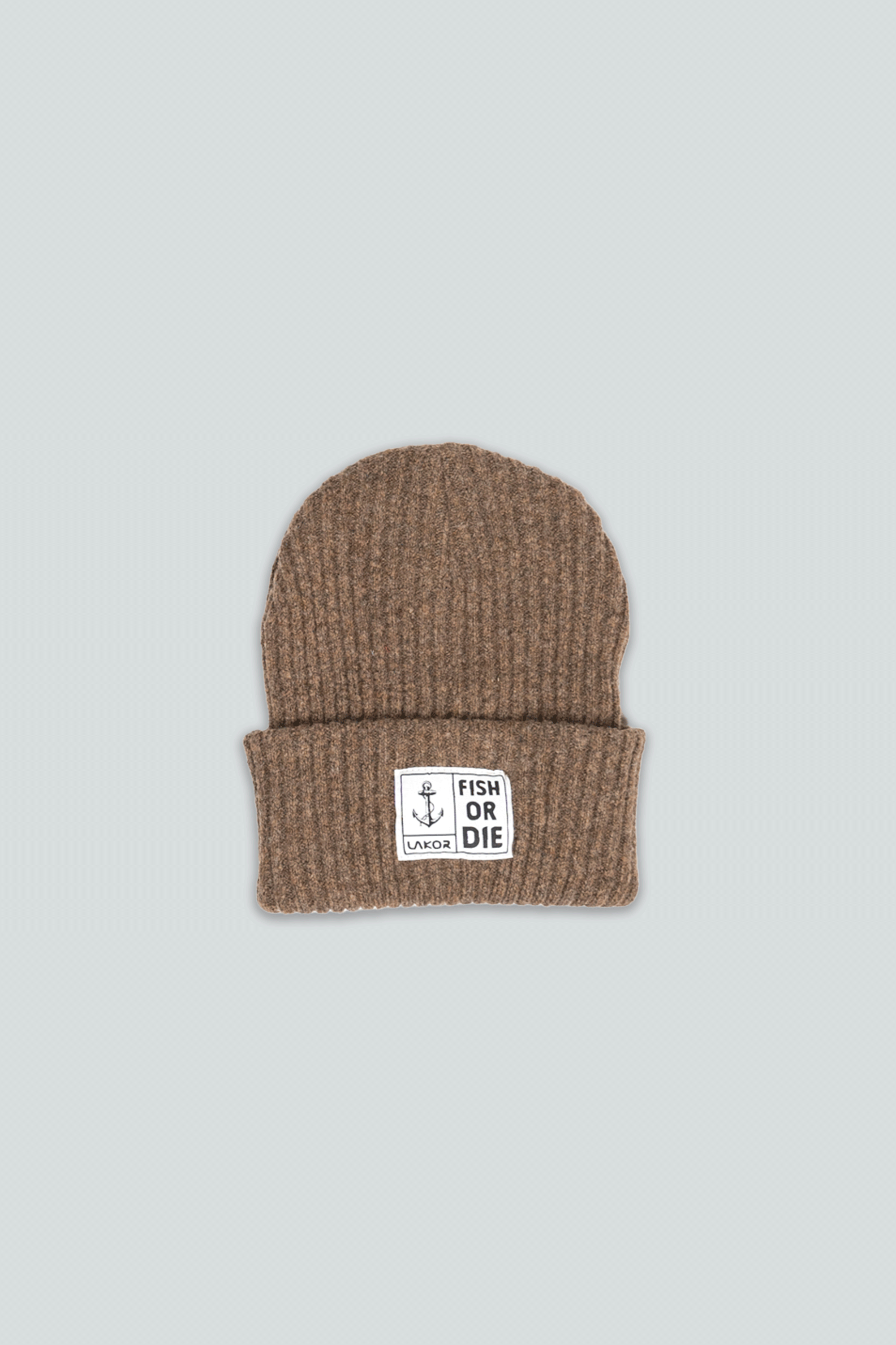 LAKOR Fish or Die Beanie Headwear Light Brown