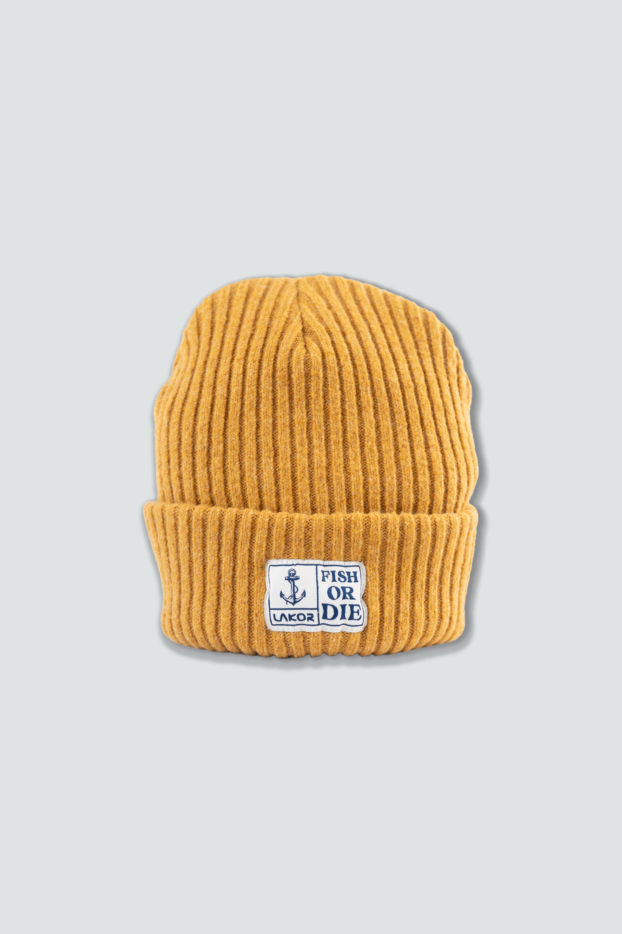 LAKOR Fish or Die Beanie Headwear Yellow