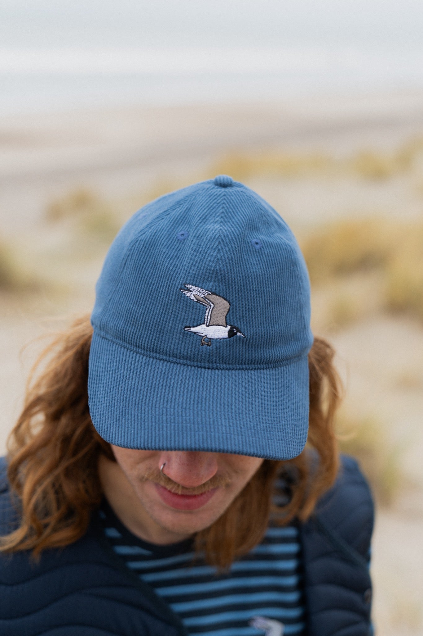 LAKOR Flying Seagull Courd Cap Headwear Captains Blue