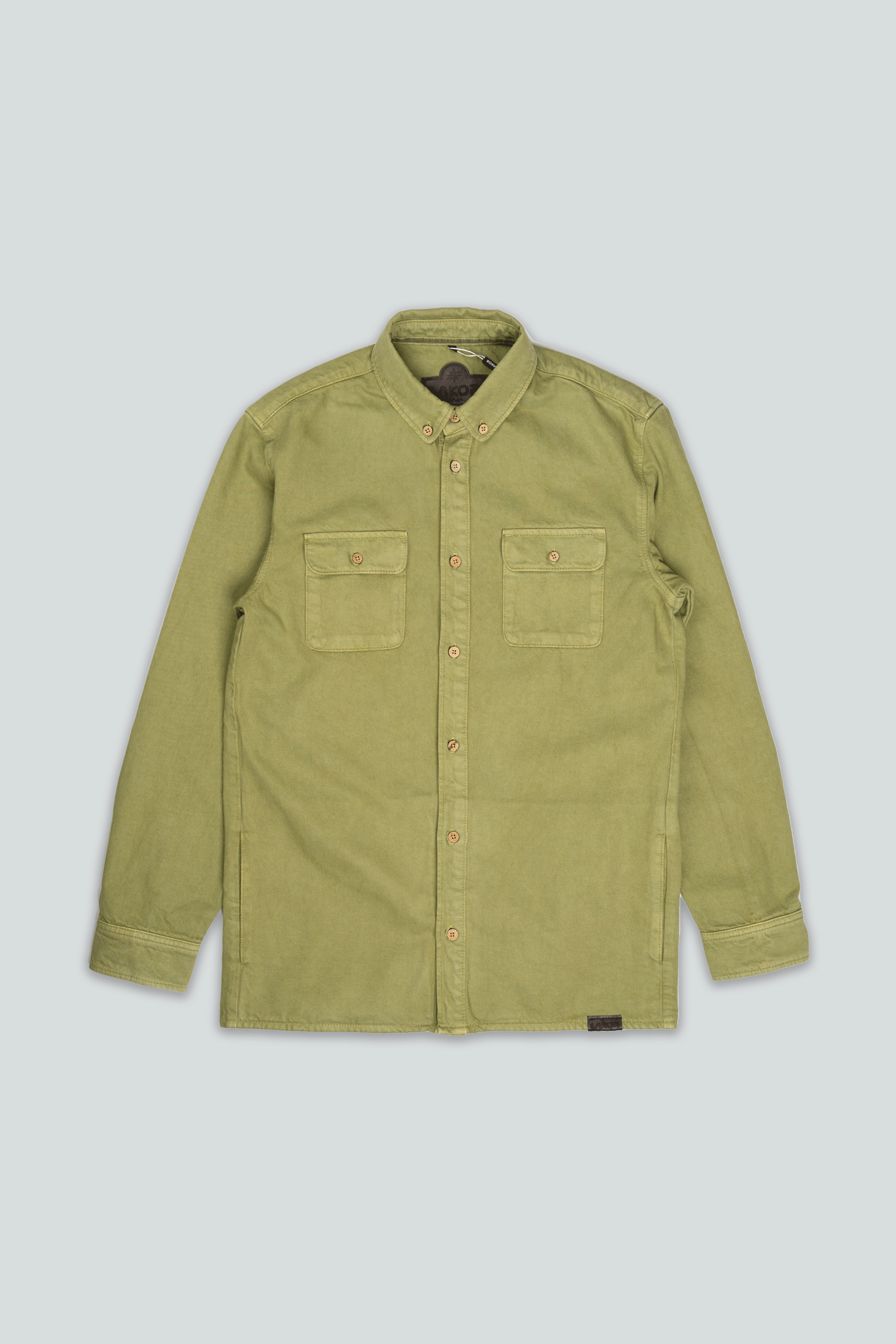 LAKOR Knokkel Shirt Overshirt Mosstone