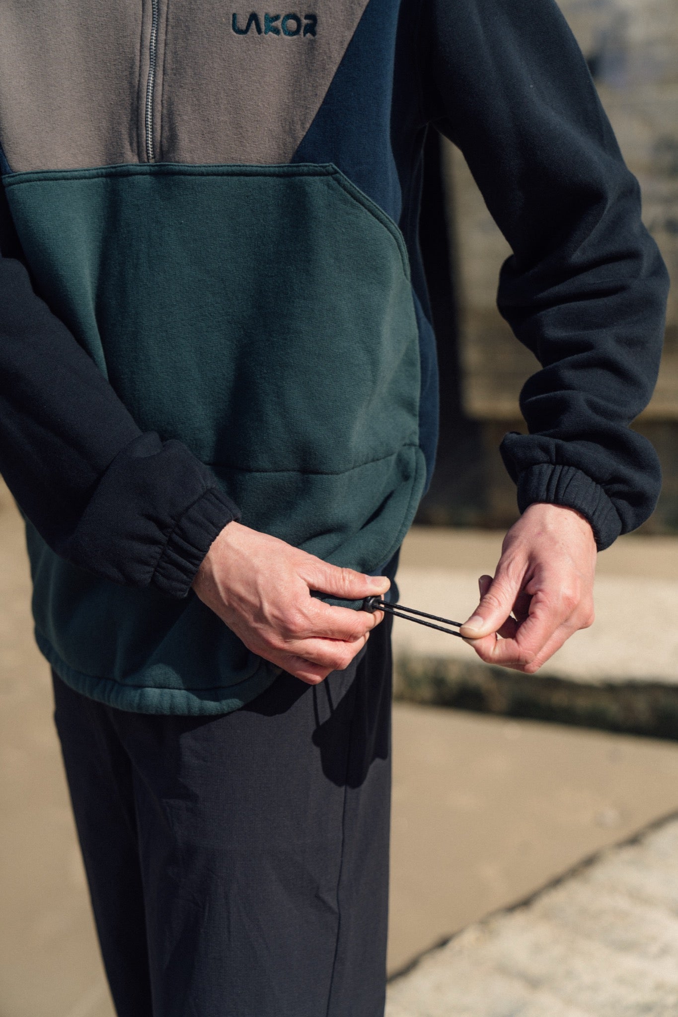 Colorblock Half Zip