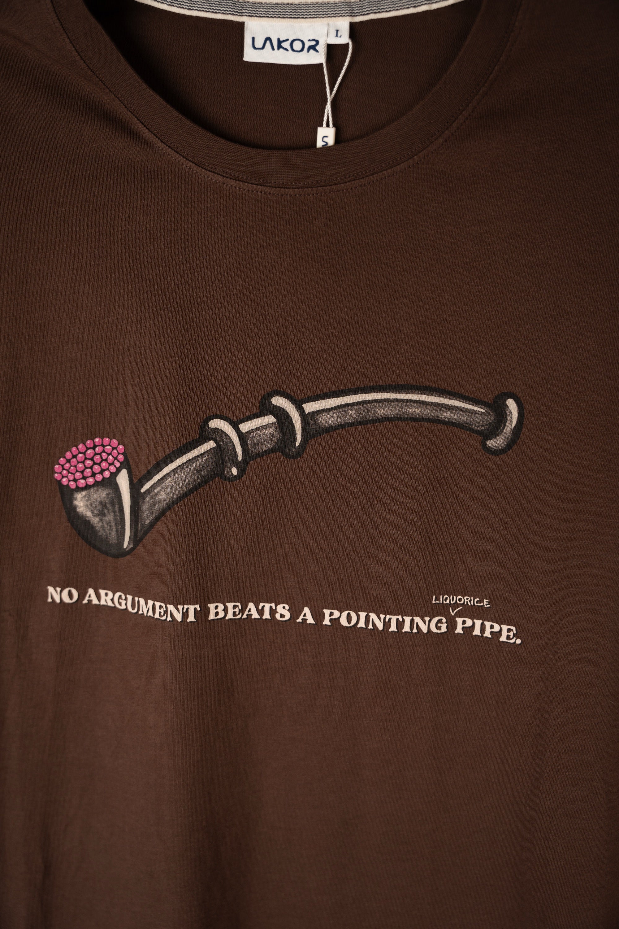 Lakridspibe T-shirt - Chicory Coffee