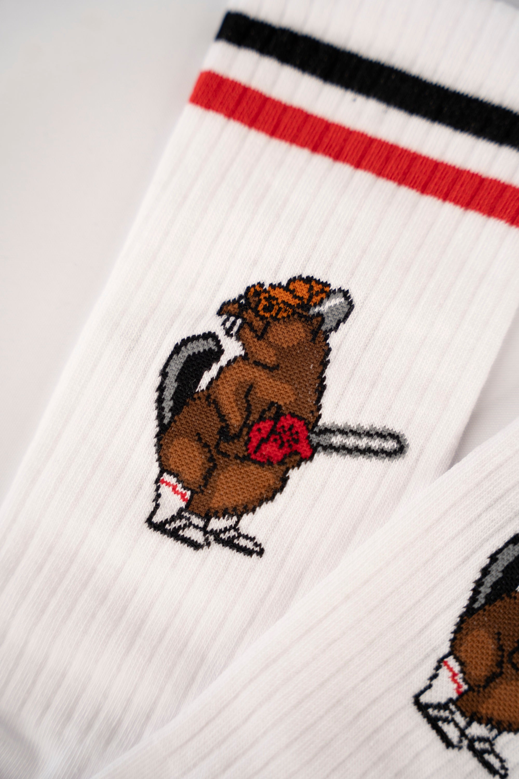 Lazy Lumber Socks - White