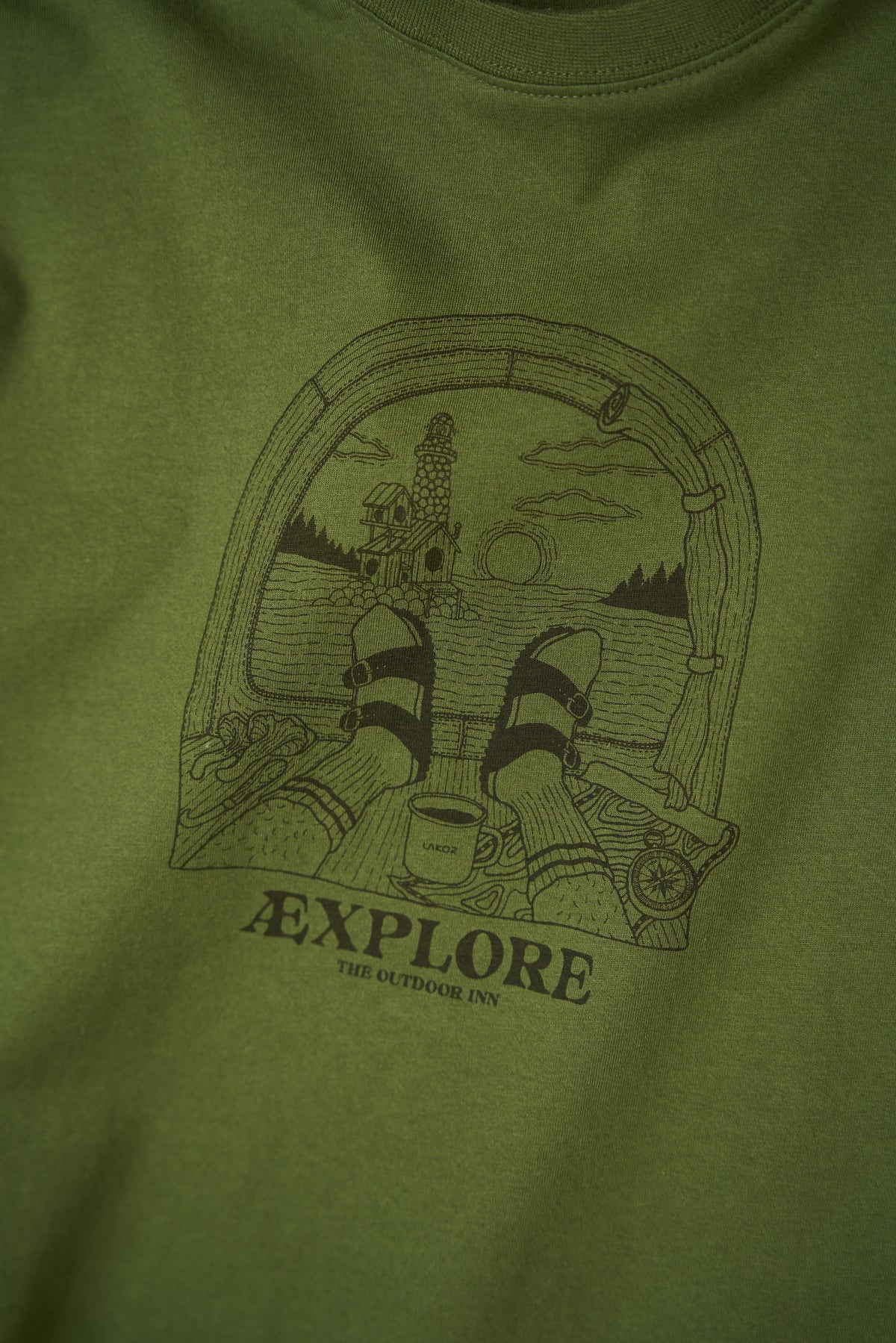 LAKOR Looking Out T-shirt T-Shirt Riffle Green