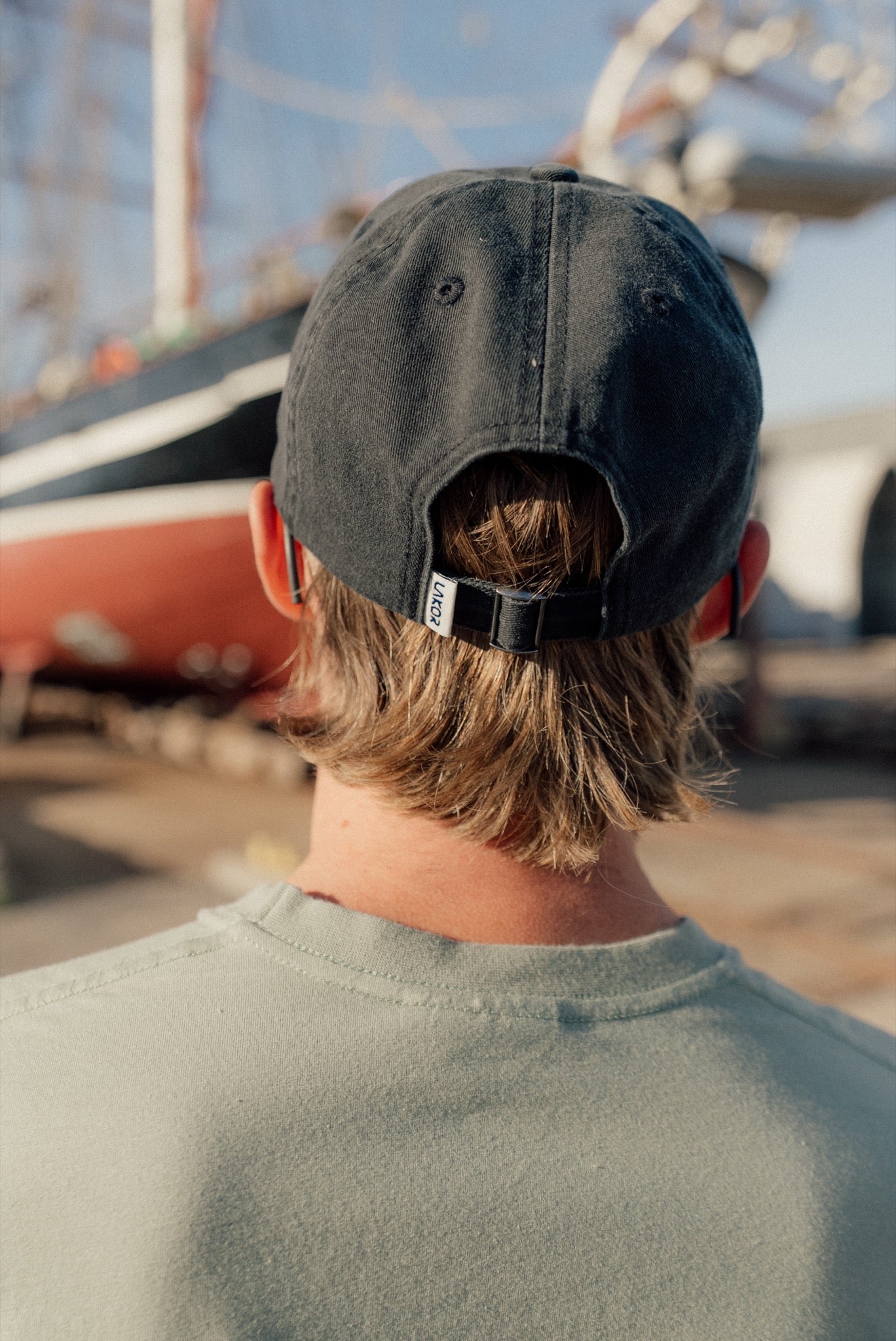 Red Maxi Cap - Black