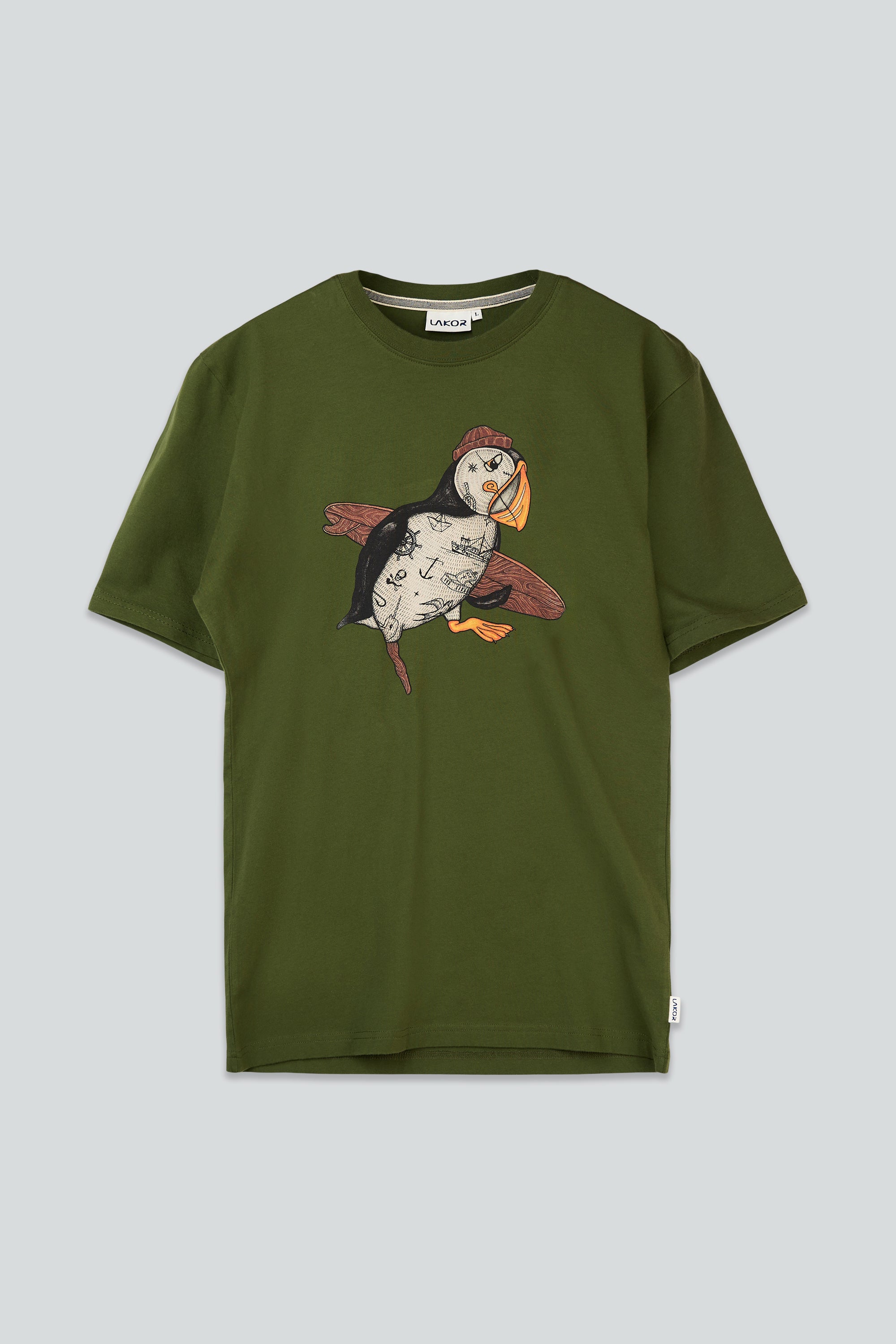LAKOR Sea Parrot Surf T-shirt T-Shirt Riffle Green