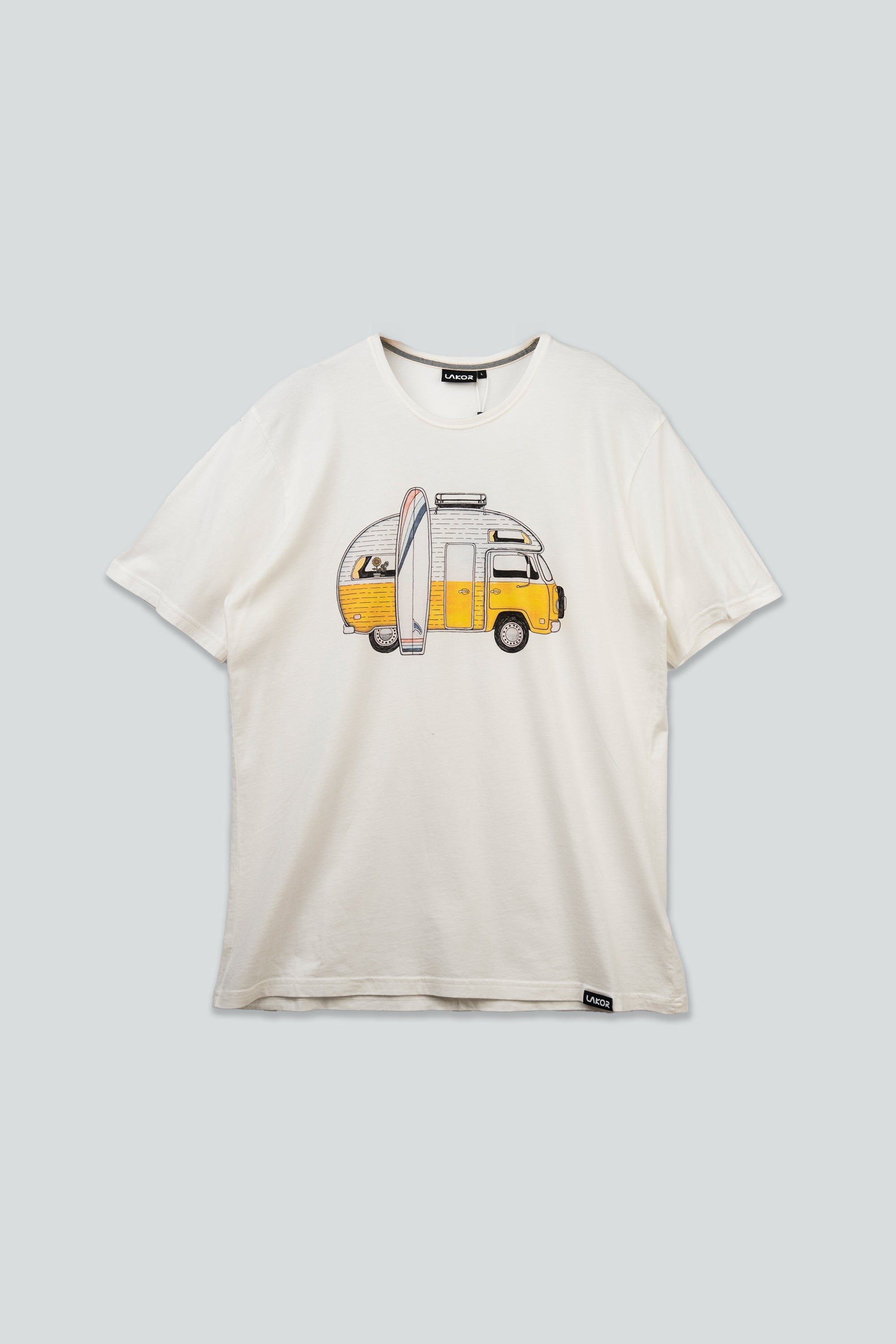 LAKOR Sun Camper T-shirt T-Shirt Star White