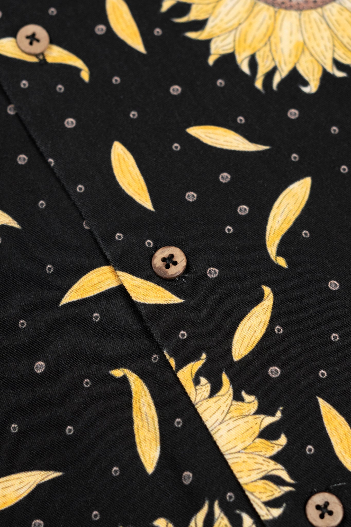 Sunflower Short Sleeve Shirt - Moonless Night