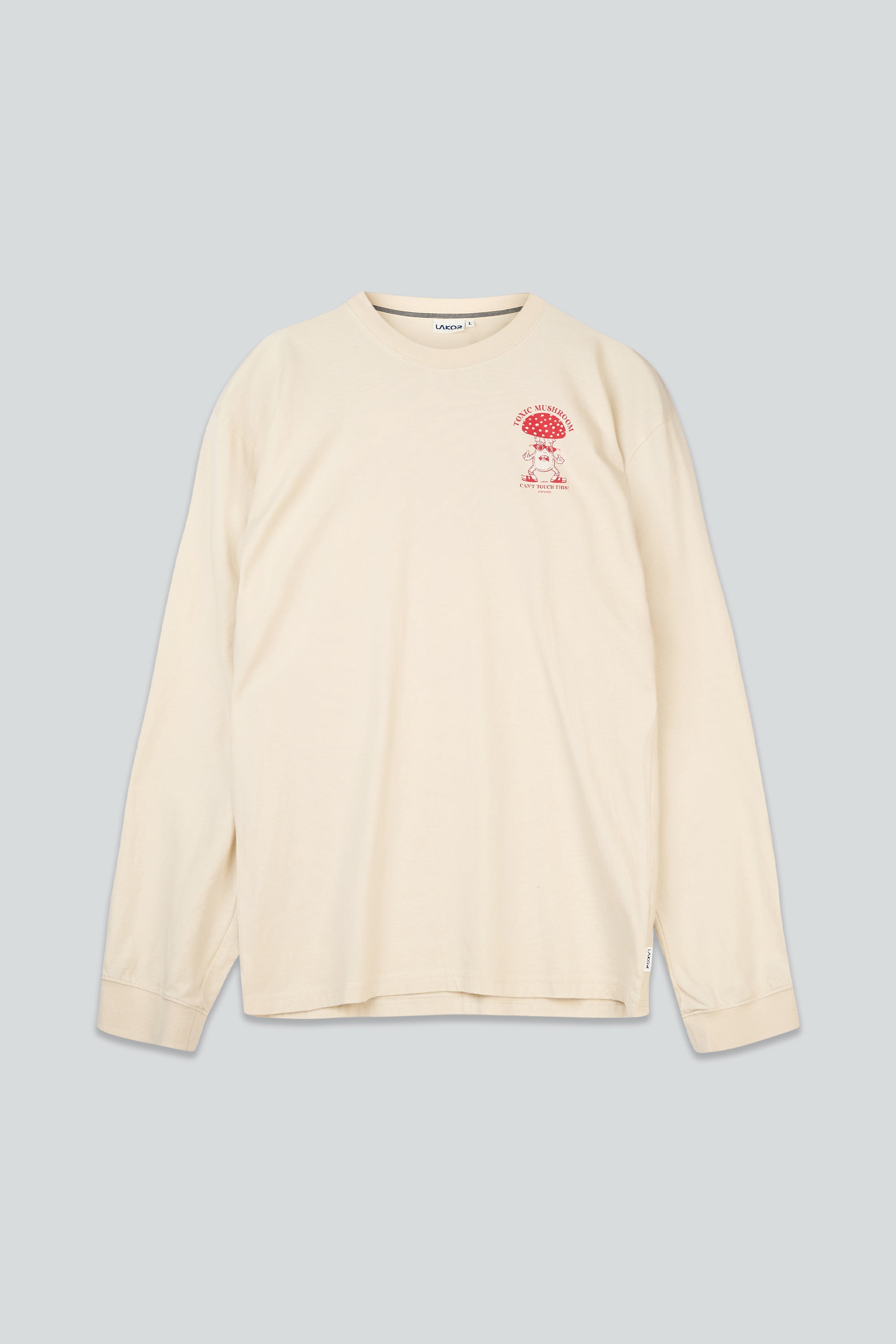 Toxic Mushroom Boxfit LS T-shirt - Rainy Day
