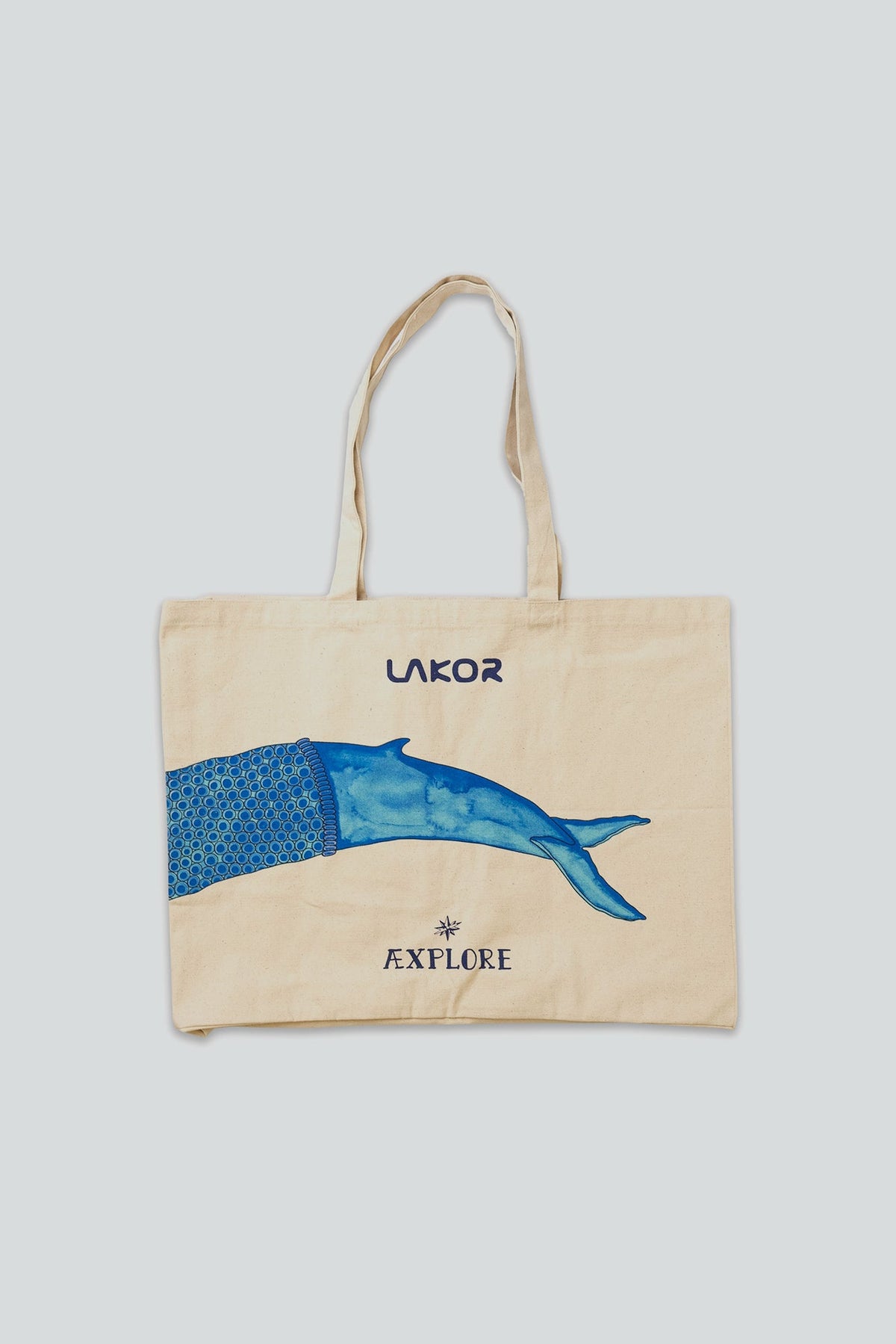 LAKOR Whale Tote Bag Tote Bag Off White