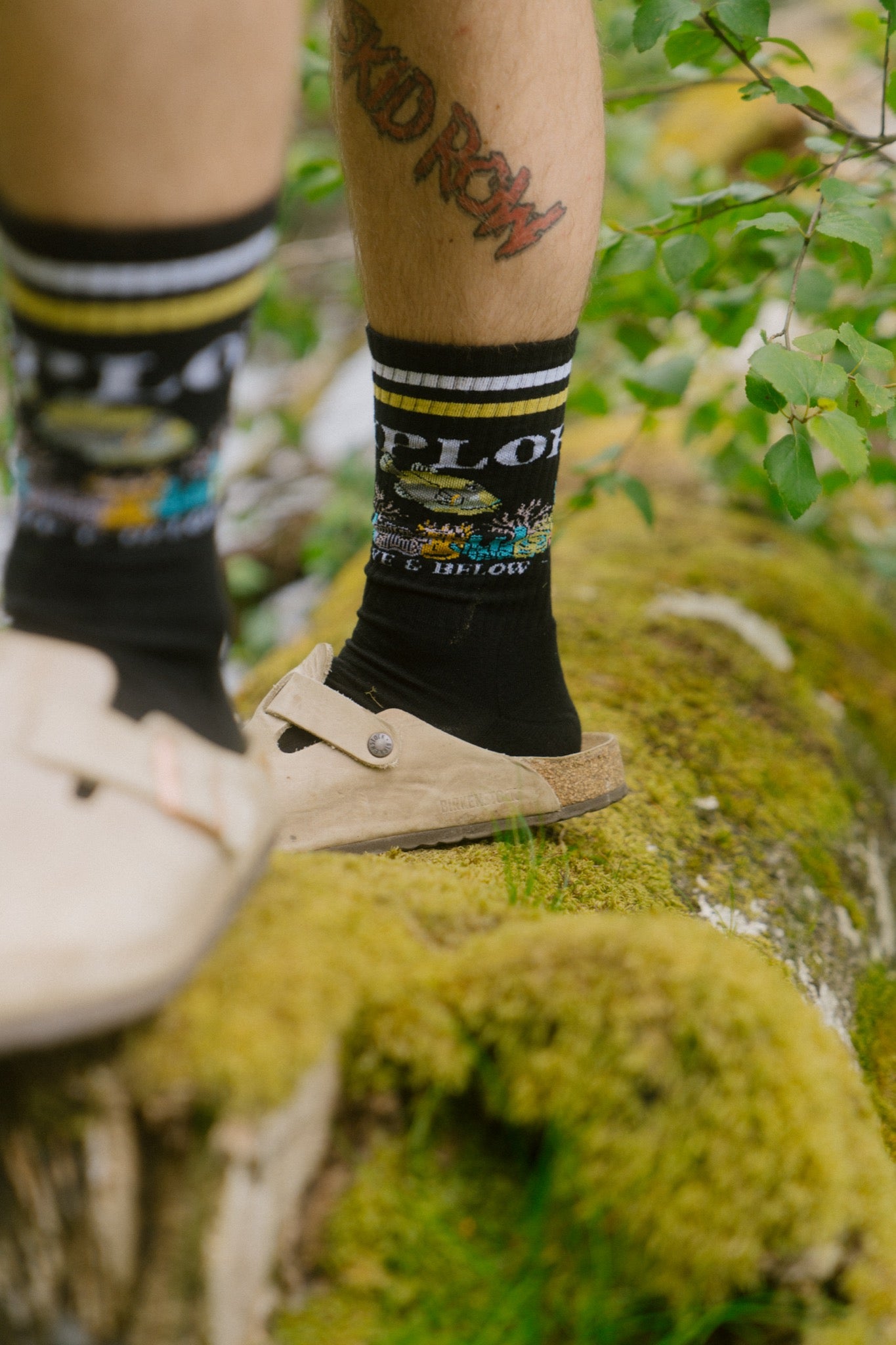 LAKOR Above and Below Tennis Socks Tennis Socks Black