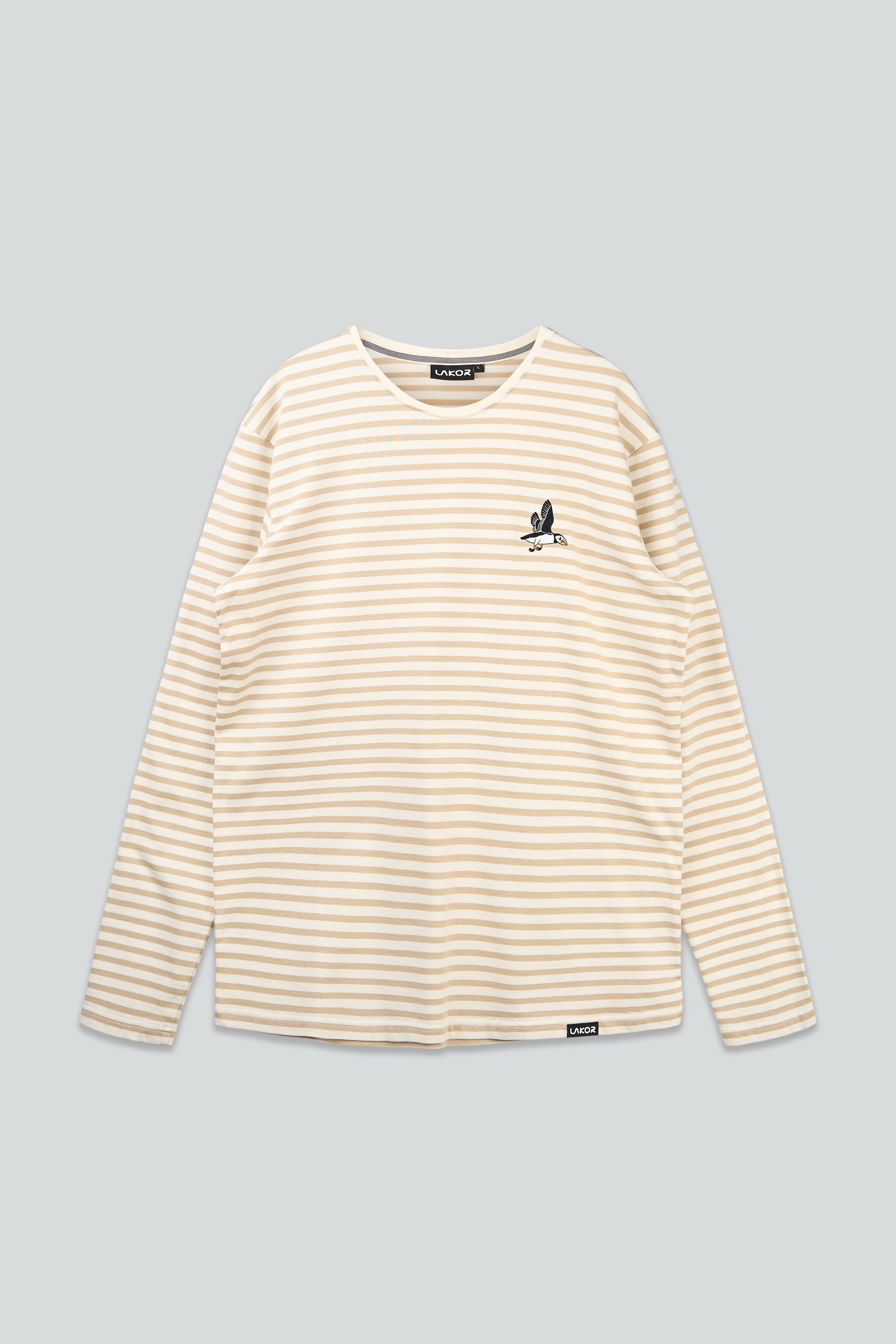 LAKOR Ahoy! Mini Flying Puffin LS T-shirt T-Shirt White Pepper