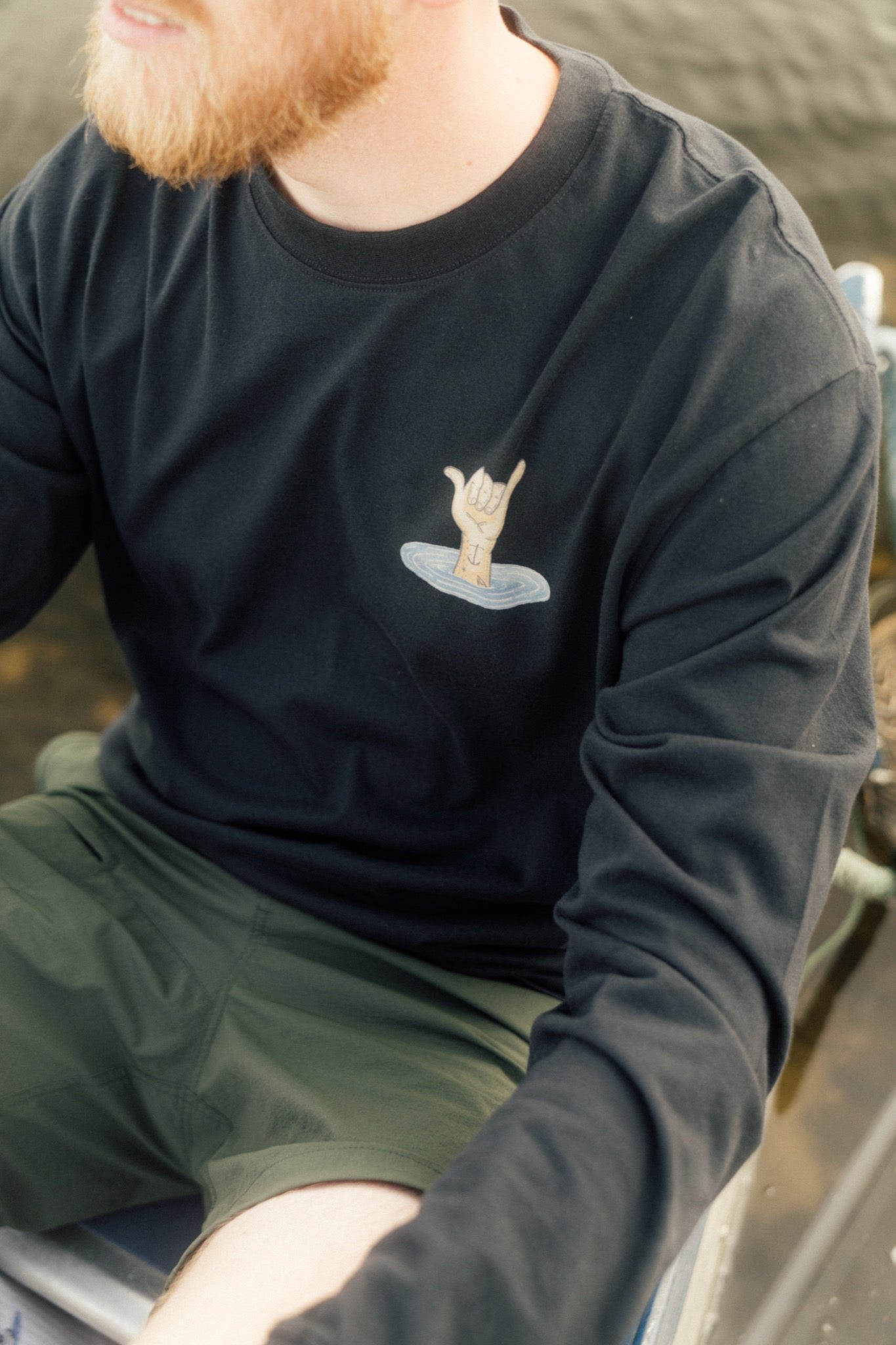 LAKOR Back Attack Boxfit LS T-shirt T-Shirt Moonless Night