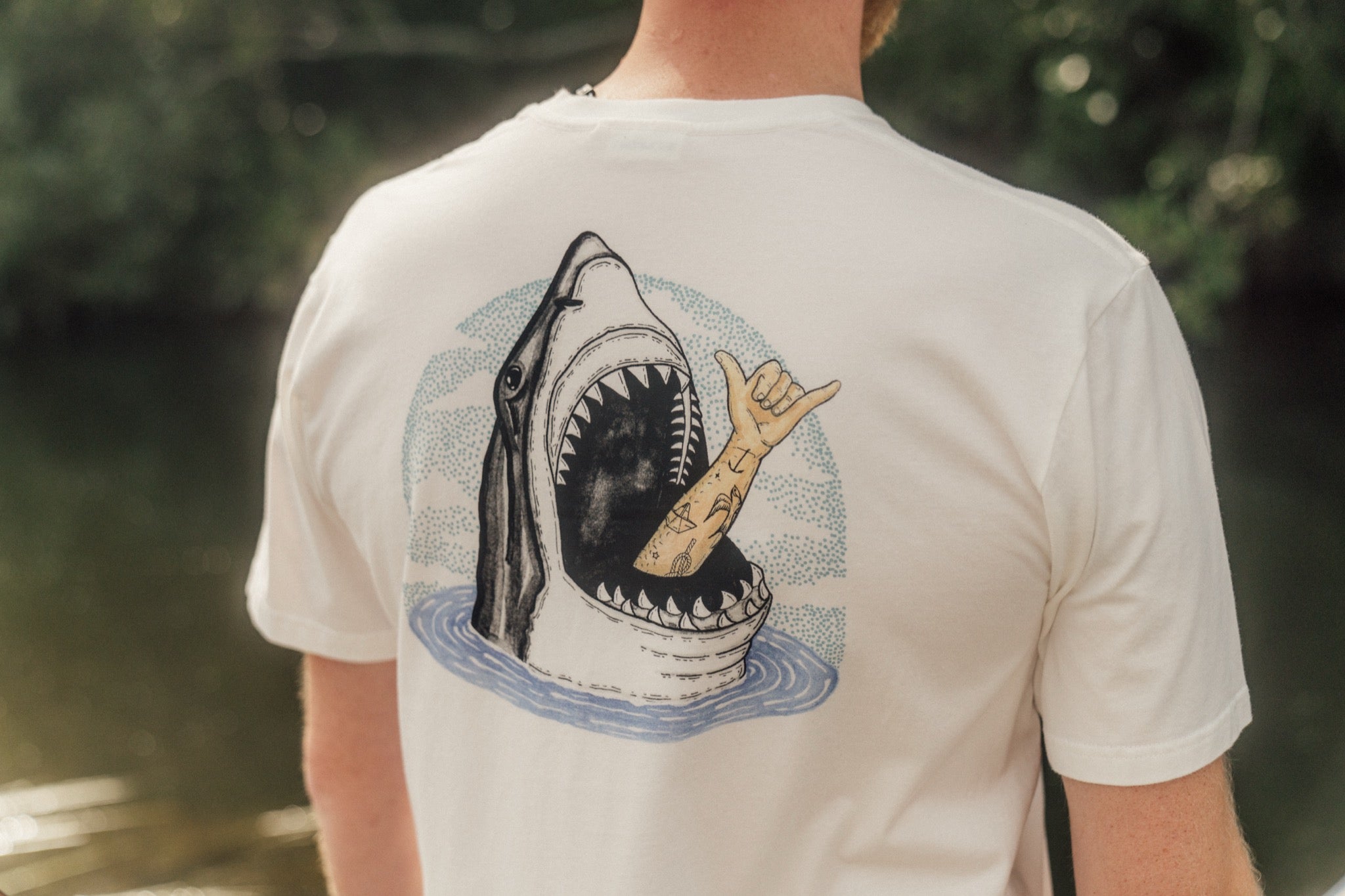 LAKOR Back Attack T-shirt T-Shirt Star White