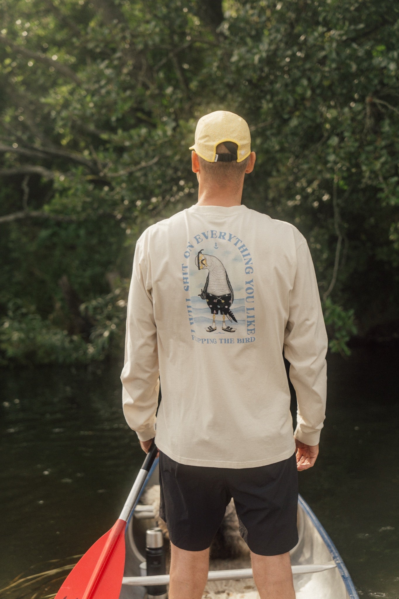 LAKOR Back Flipping Boxfit LS T-shirt T-Shirt Rainy Day