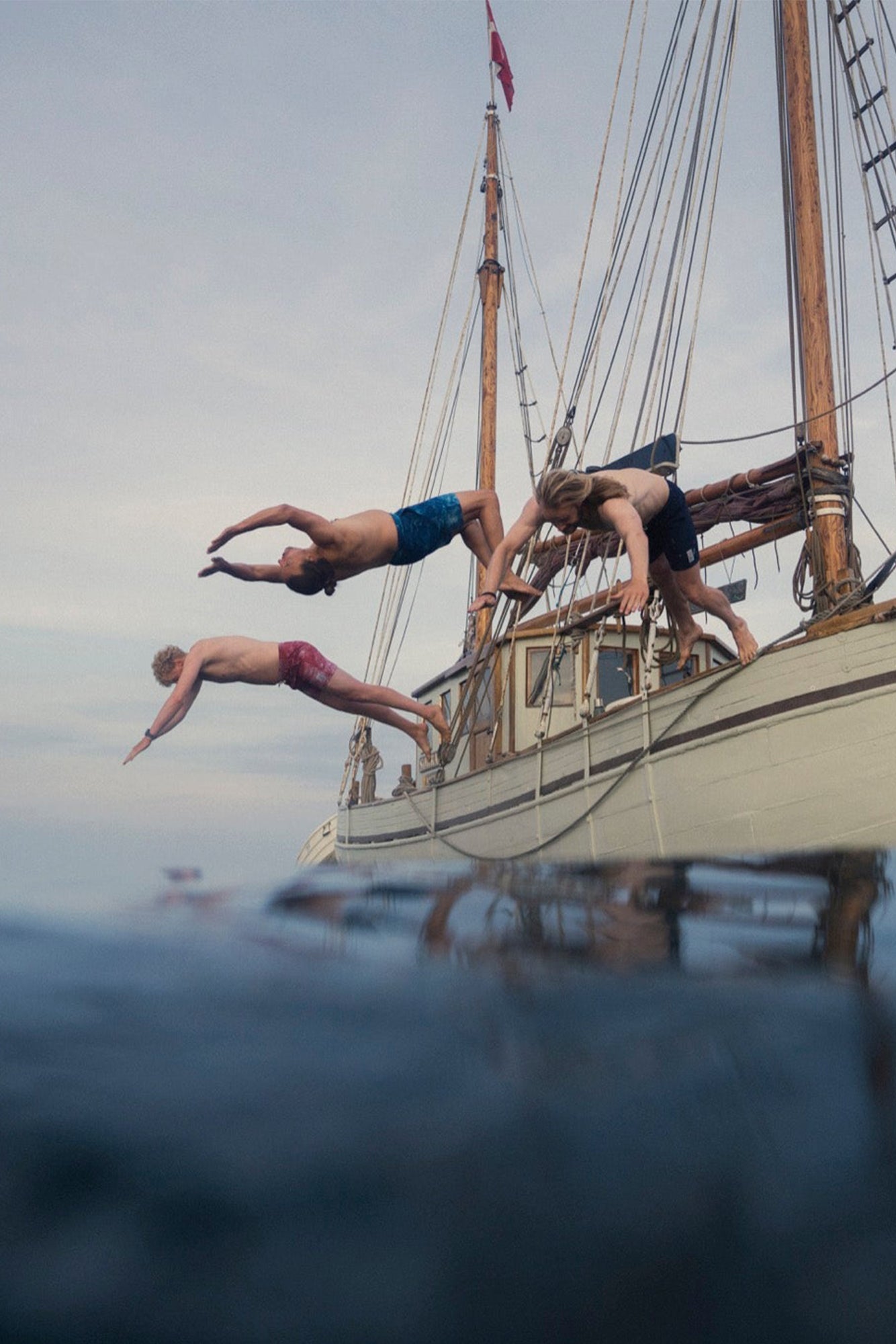 LAKOR Beach Washed Shorts Shorts Blue