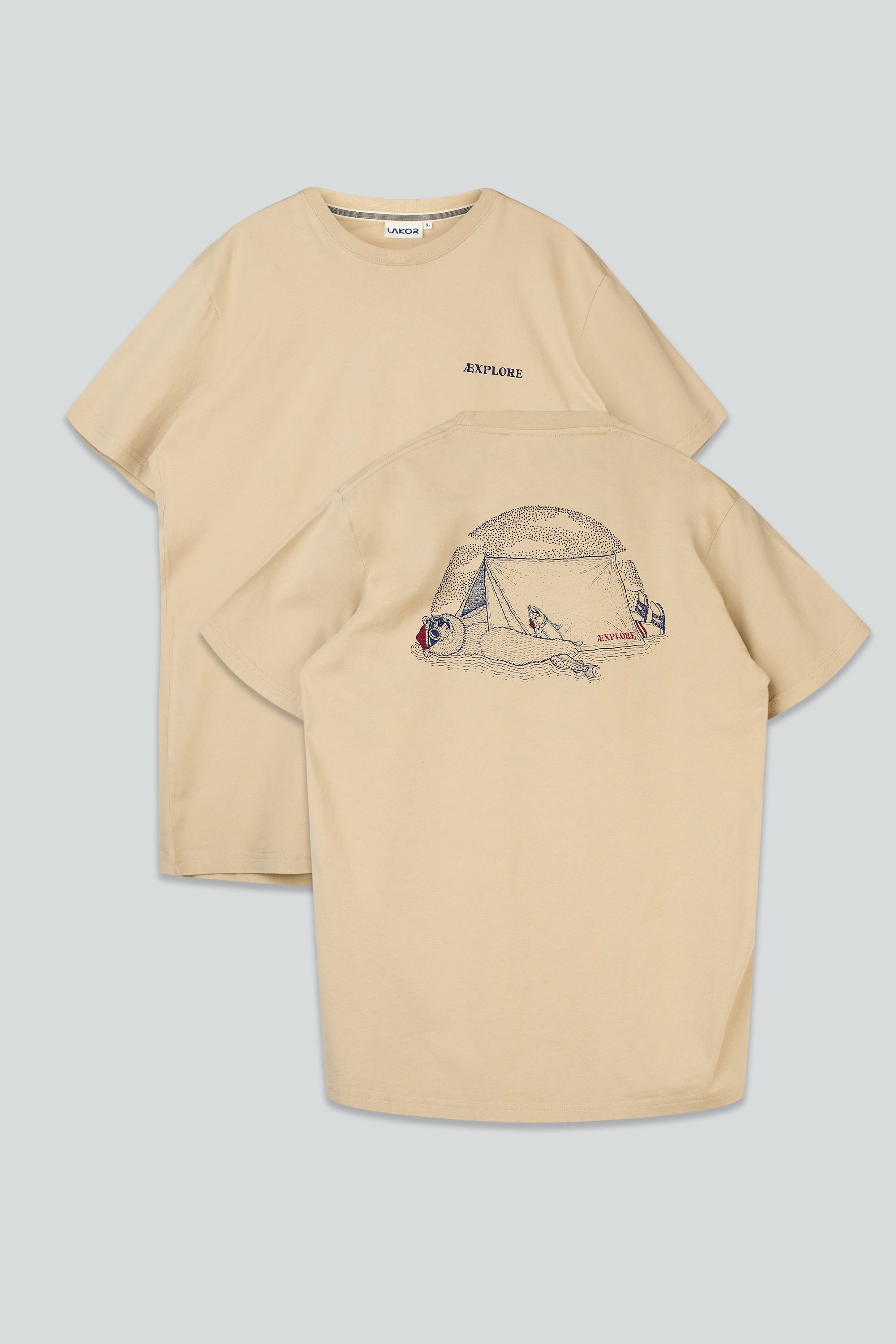 LAKOR Bear Inn T-shirt T-Shirt White Pepper