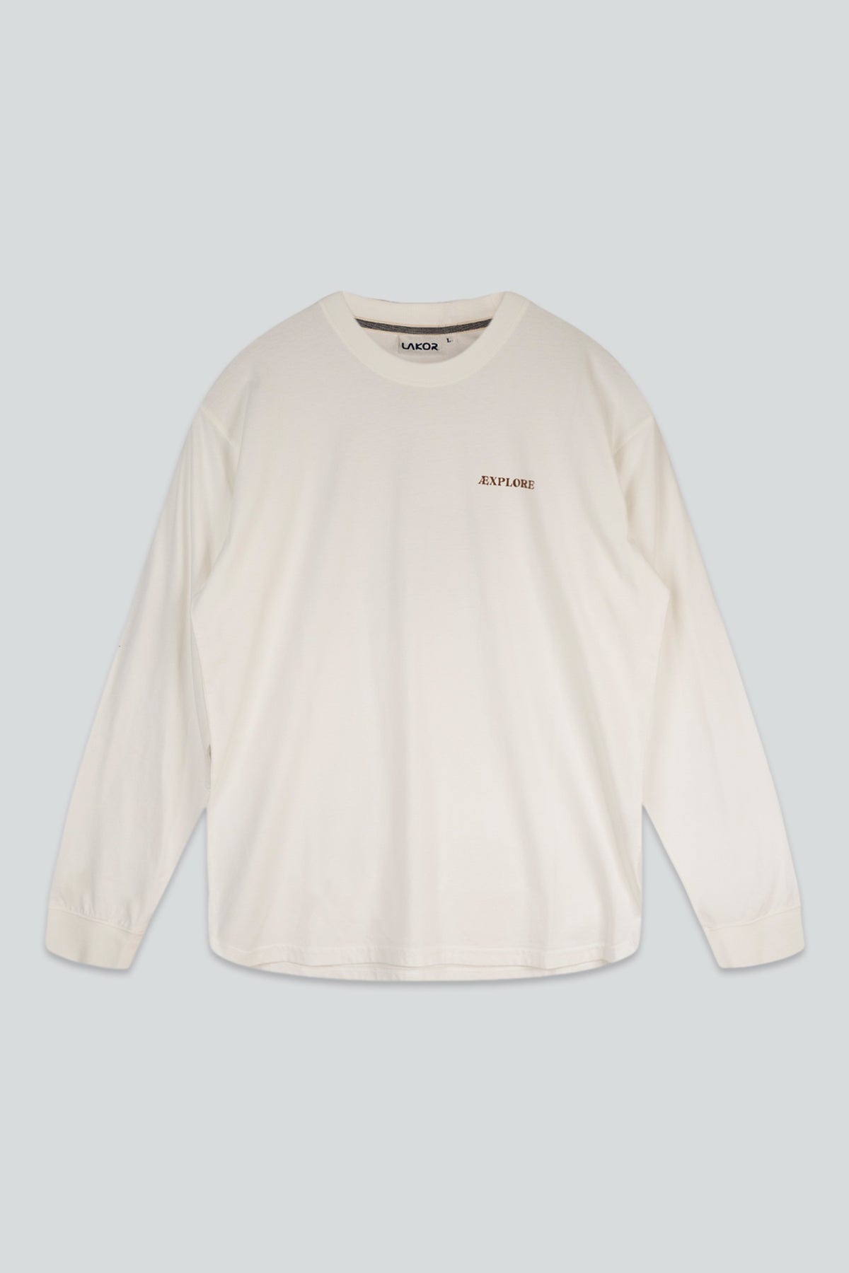 Beaver Burrito Boxfit LS T-shirt - Star White