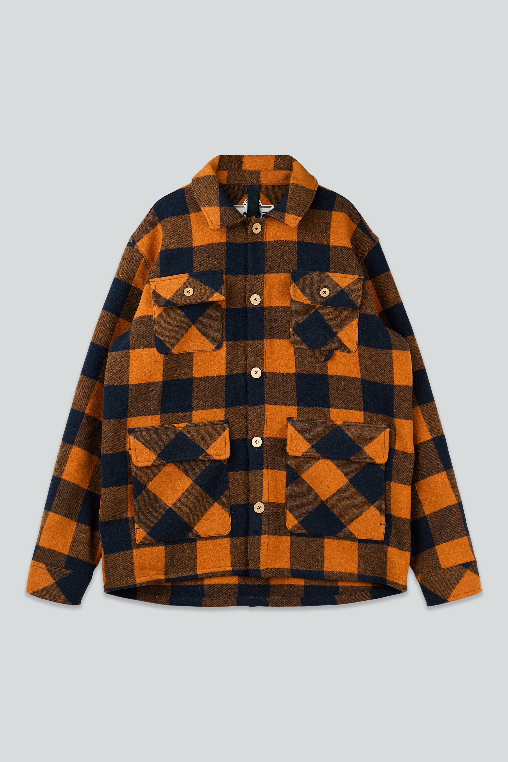 LAKOR Birler Wool Jacket Jacket Marmalade/Blueberry