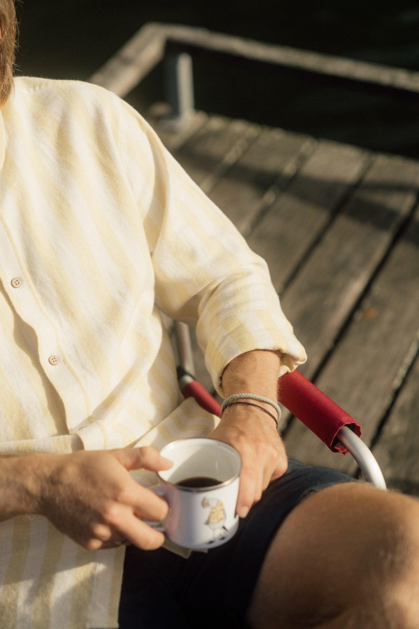 LAKOR Boatswain Shirt Shirt Cream Gold