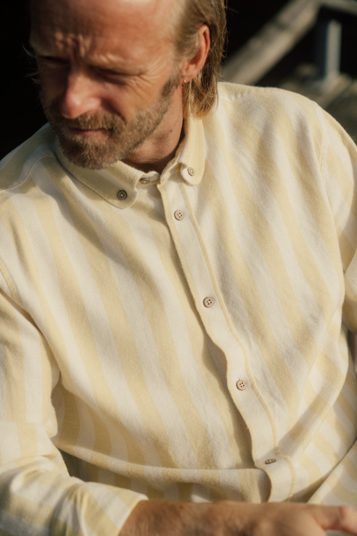 LAKOR Boatswain Shirt Shirt Cream Gold