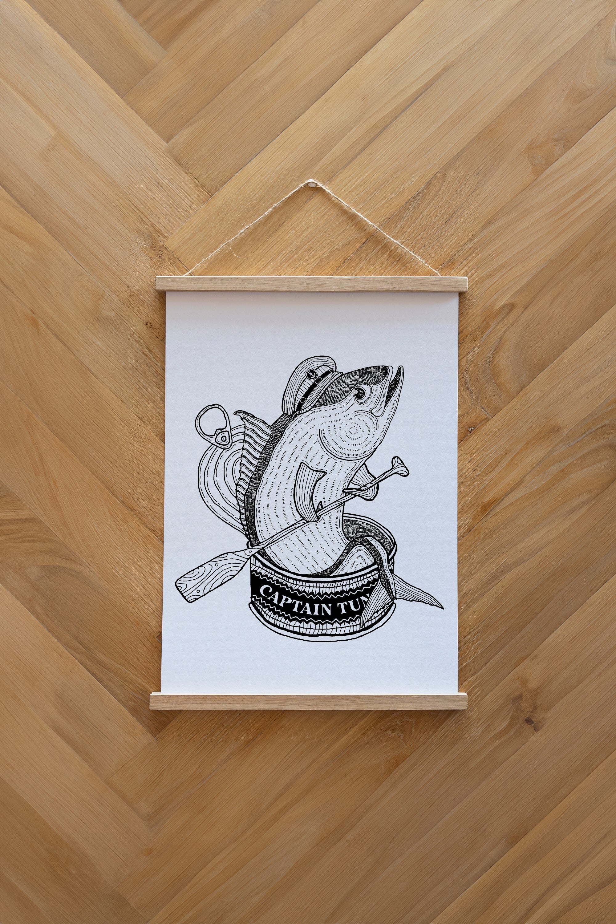 Captain Tuna Plakat - White