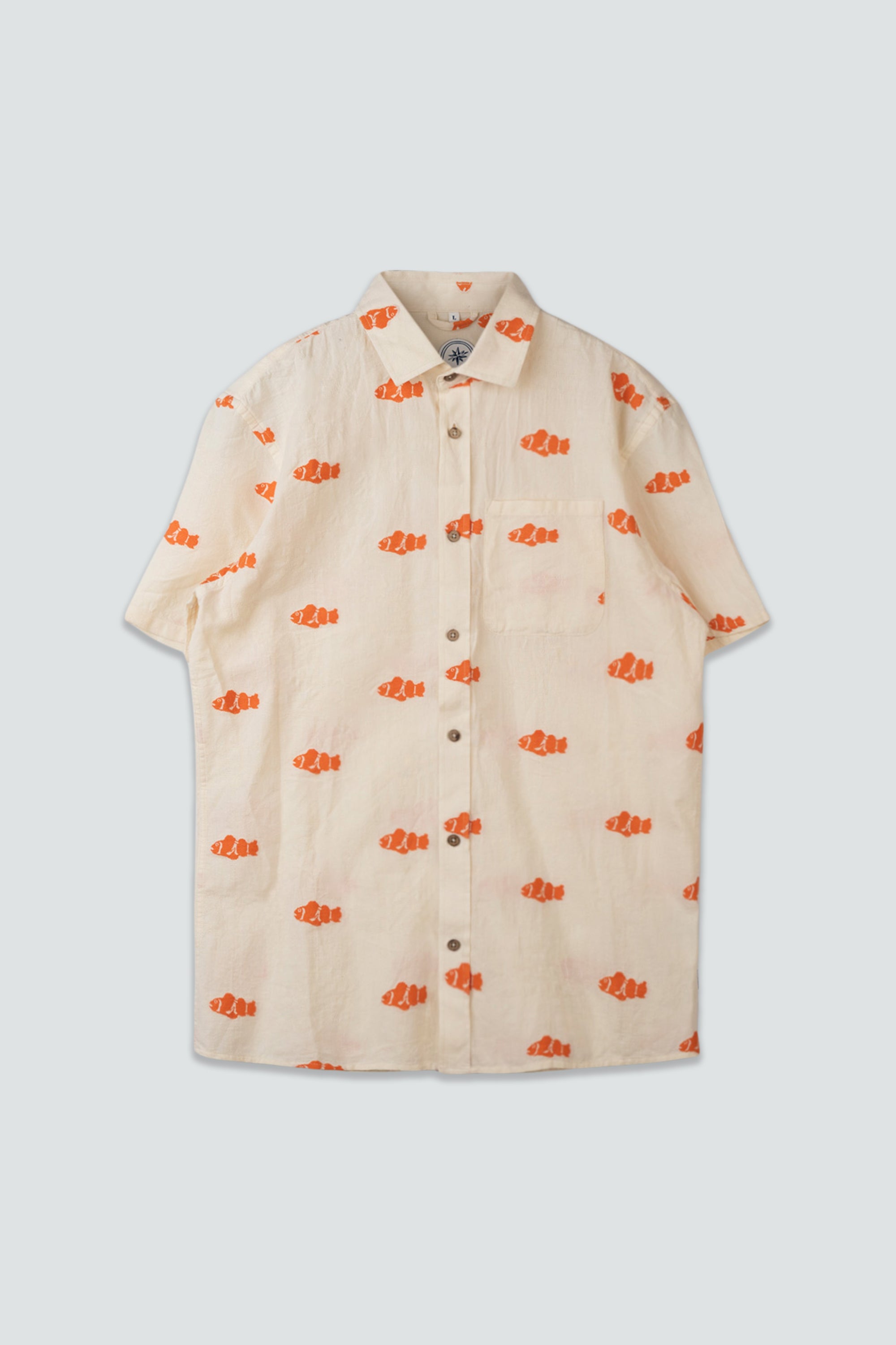 LAKOR ClownFish Short Sleeve Shirt Short Sleeve Shirt Off White