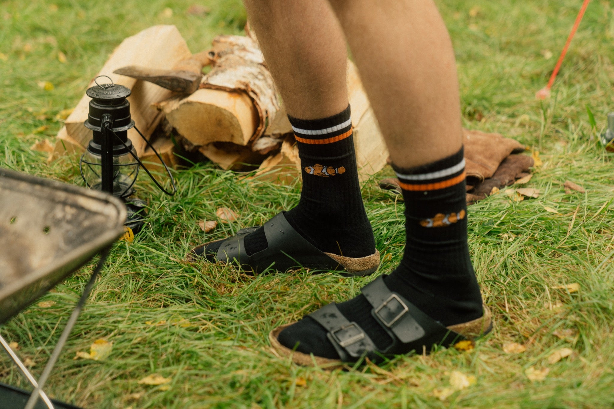 LAKOR Clown Fish Tennis Socks Tennis Socks Black