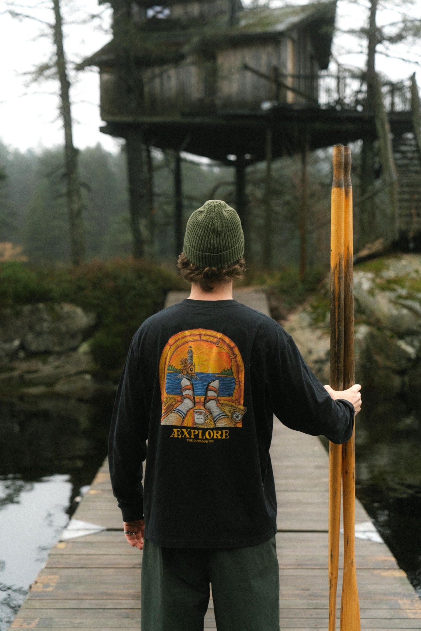 LAKOR Cotton Beanie Headwear Army