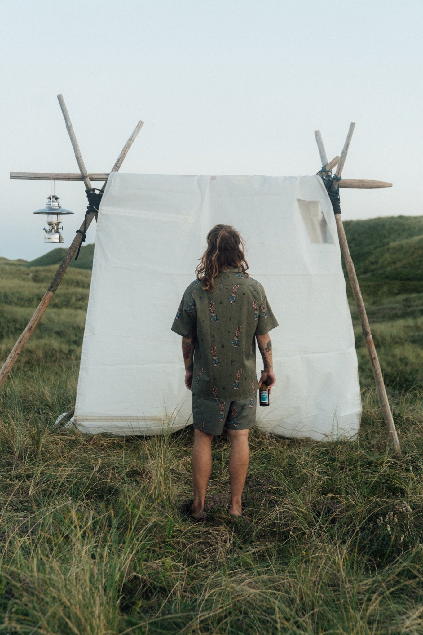 LAKOR Dashboard Hula Short Sleeve Shirt Short Sleeve Shirt Deep Lichen Green