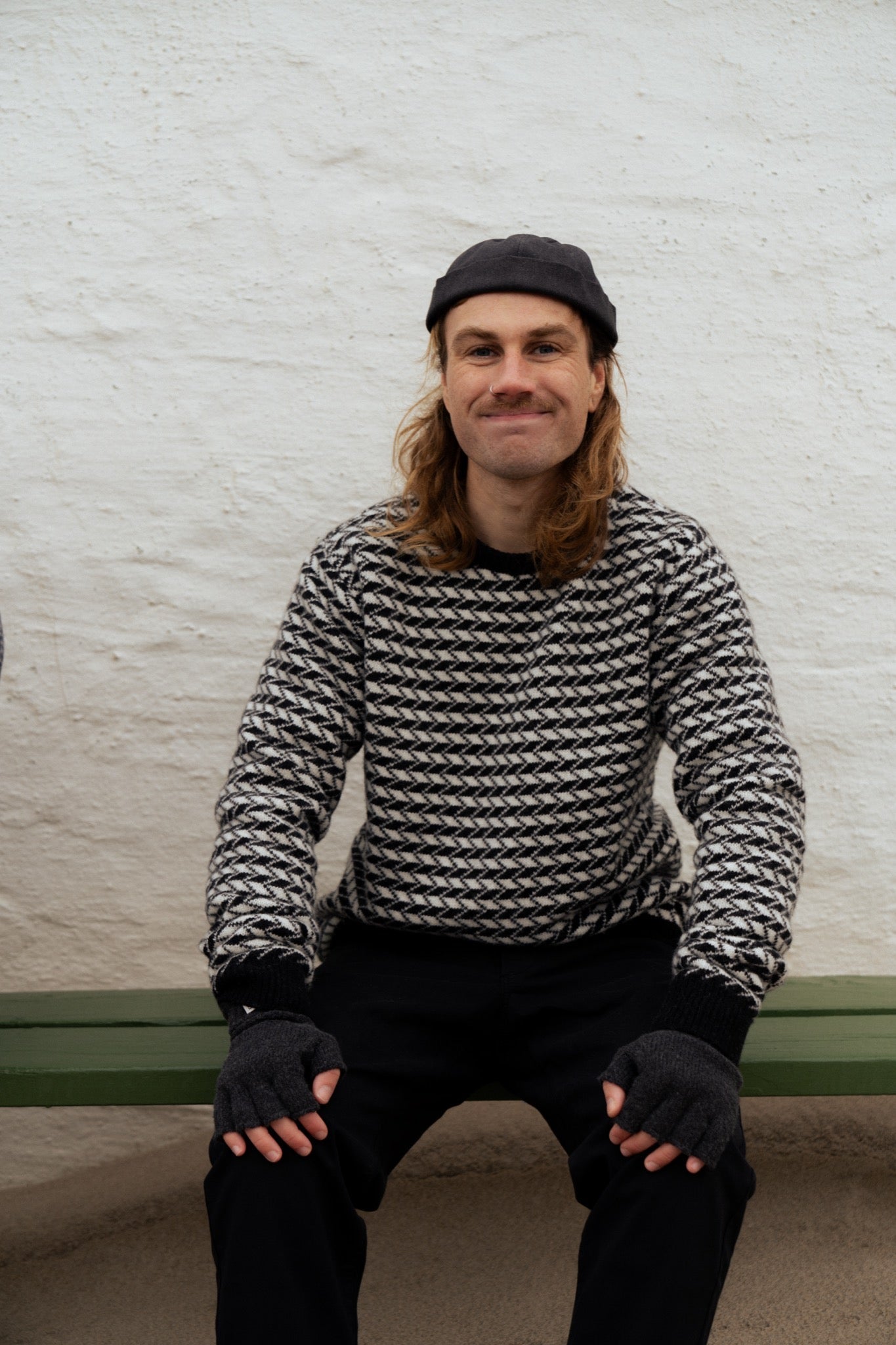 LAKOR Faroese Fisher Knit Knit Off White/Black