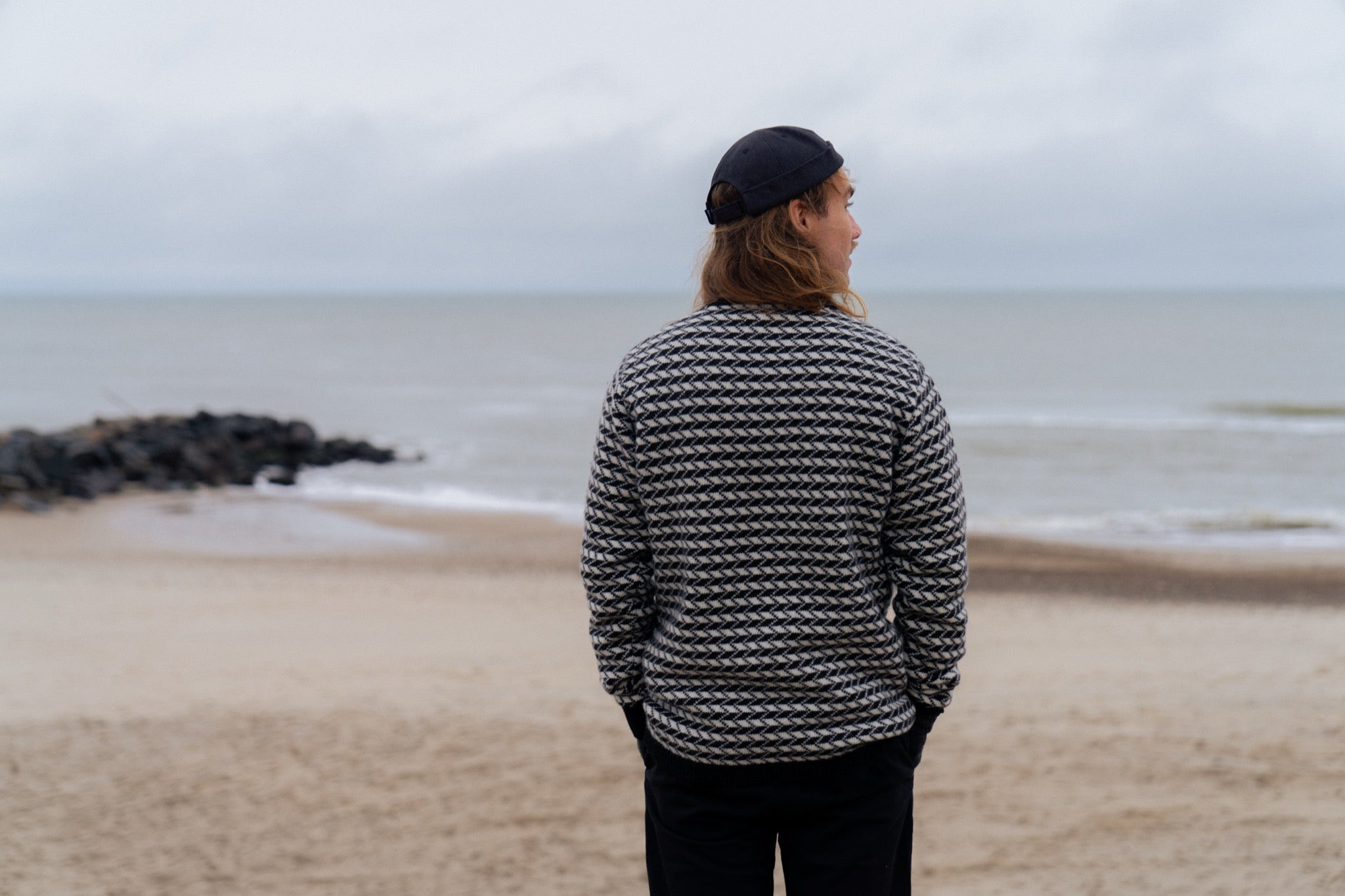 LAKOR Faroese Fisher Knit Knit Off White/Black