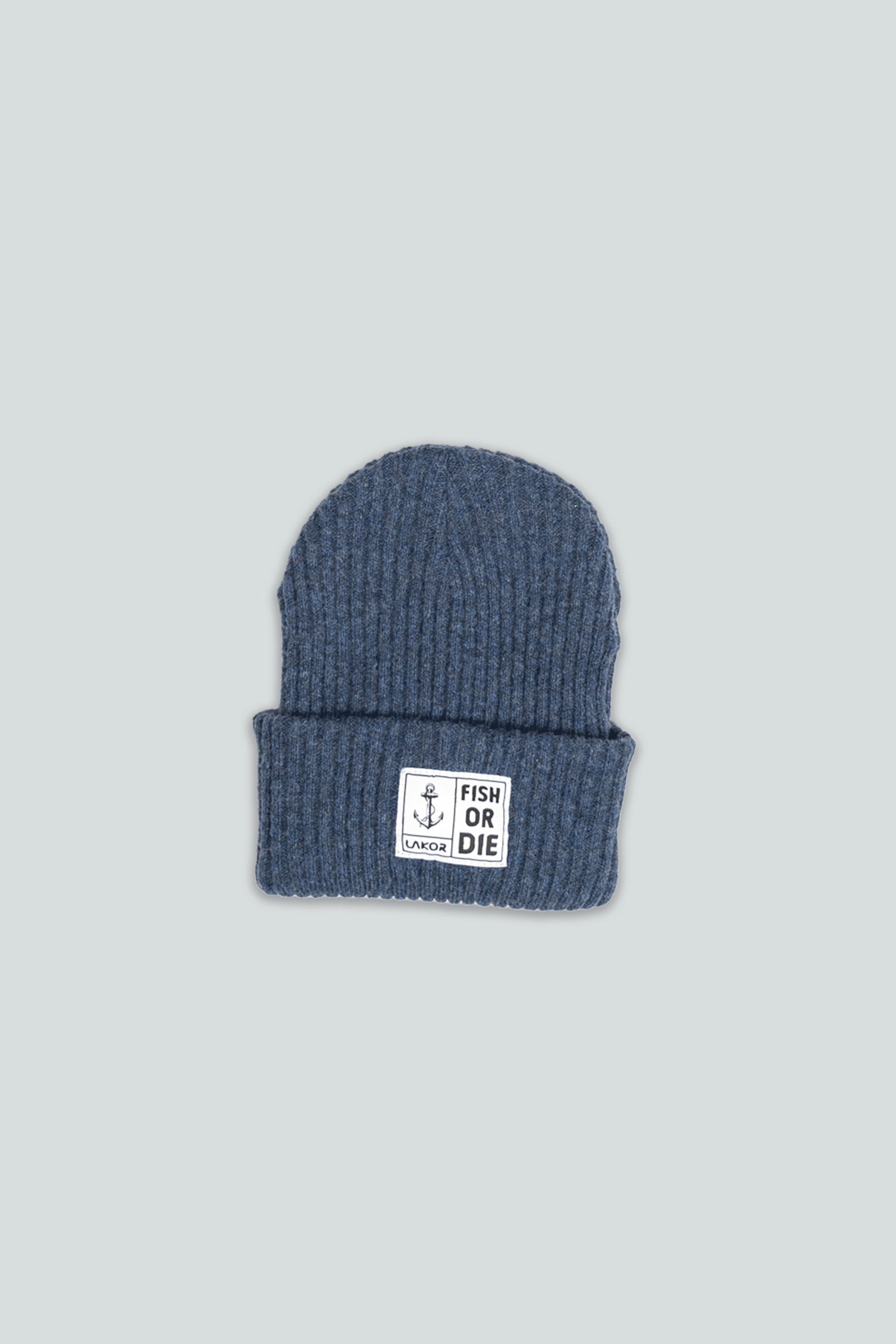 LAKOR Fish or Die Beanie Headwear Navy