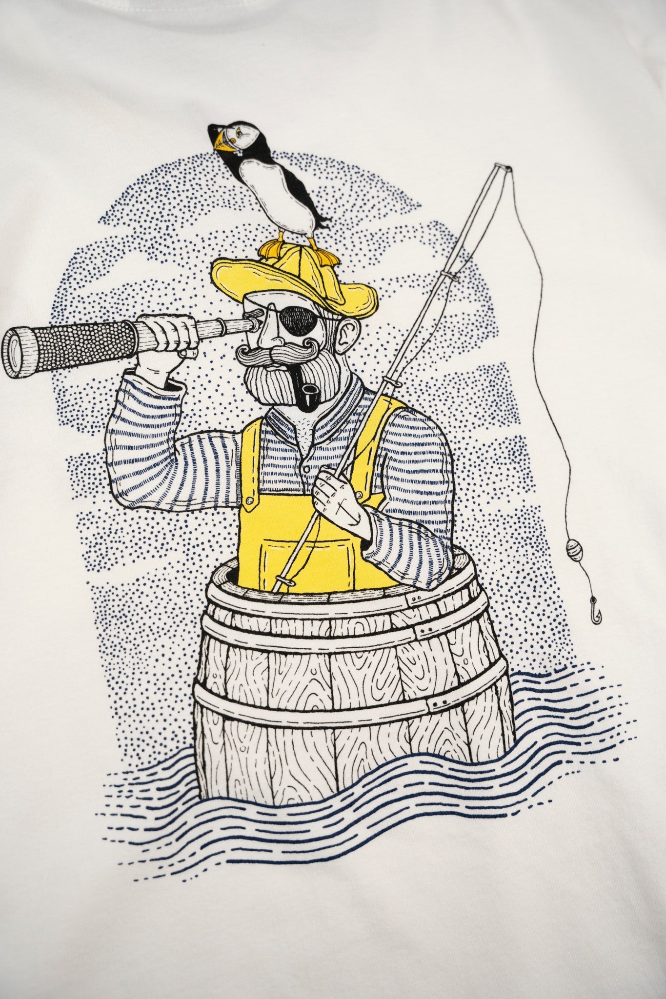 Fishing In A Barrel T-shirt - Star White