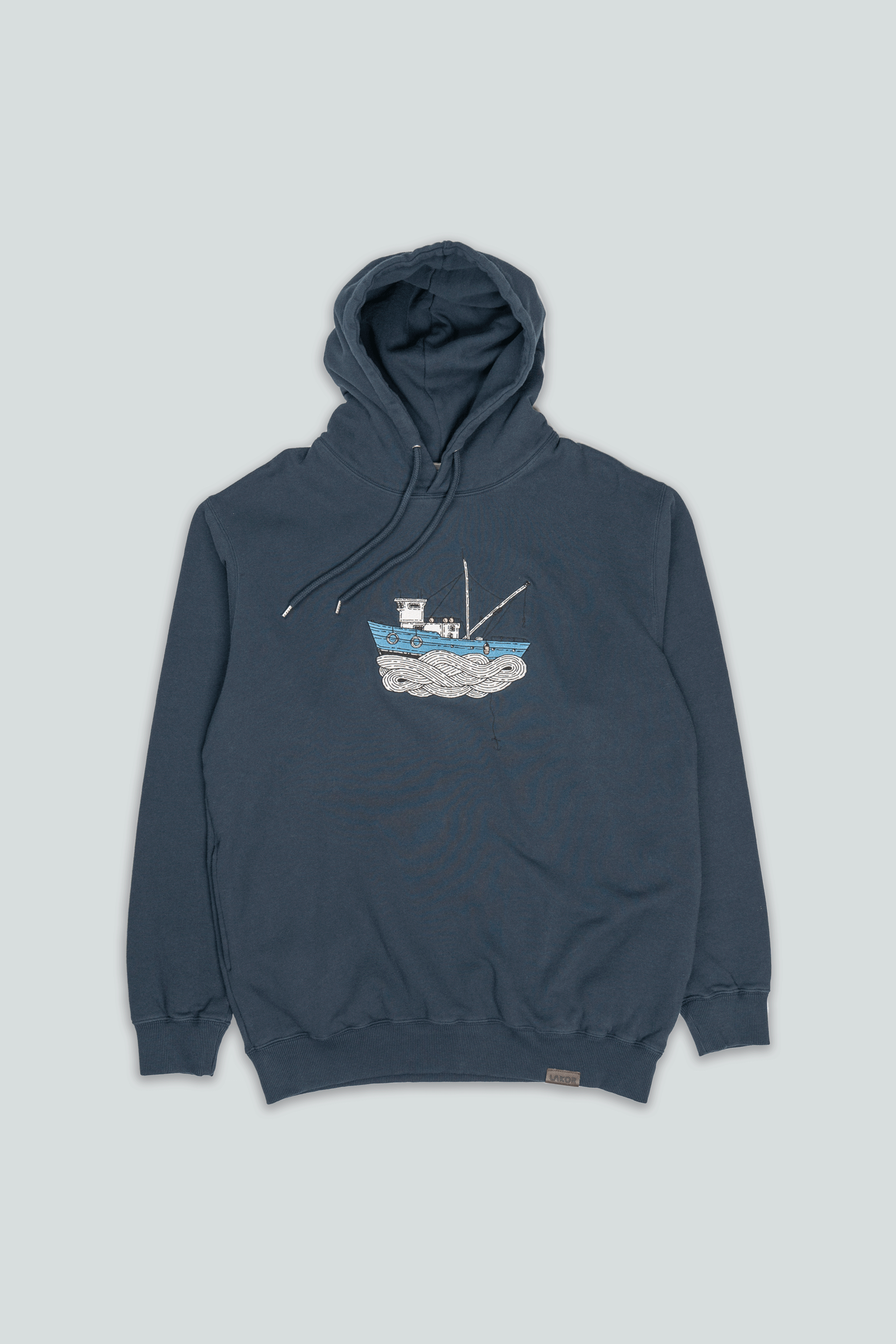 LAKOR Fishing Vessel Hoodie Sweatshirt Blueberry