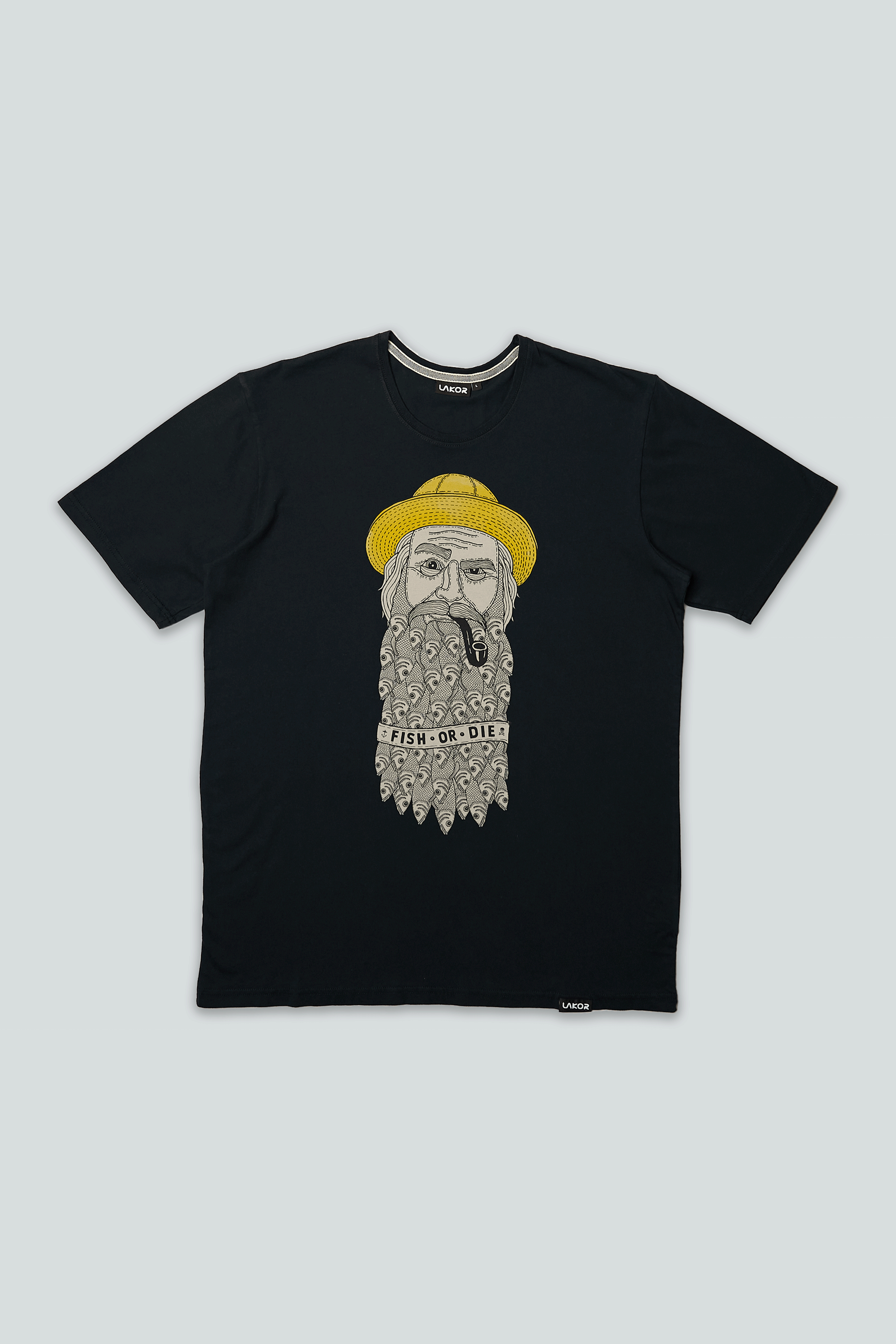 LAKOR Fishy Beard T-shirt T-Shirt Moonless Night