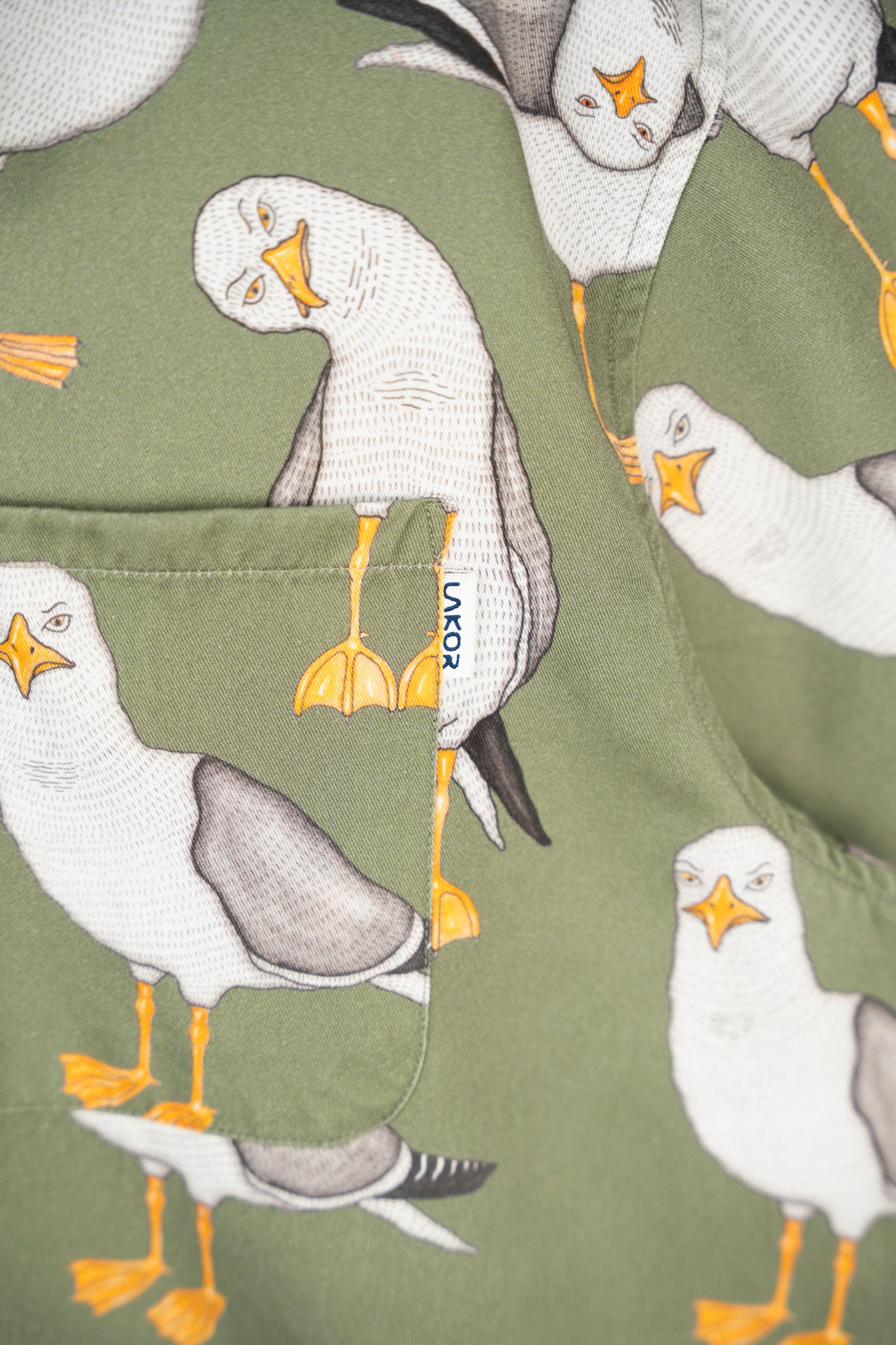 Flipping The Bird Short Sleeve Shirt - Sea Spray