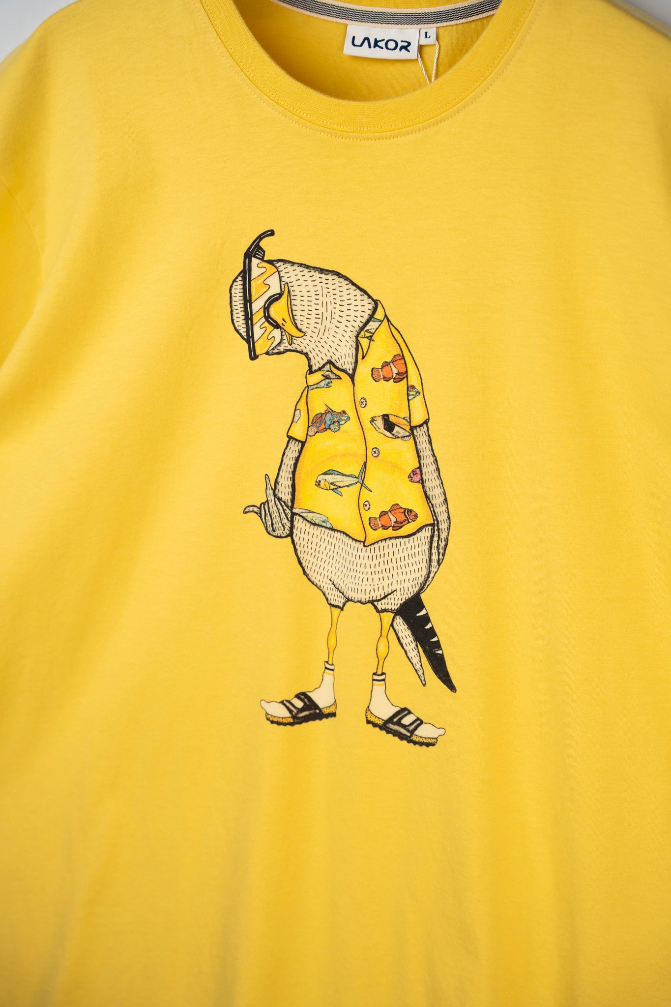 LAKOR Flipping The Bird T-shirt T-Shirt Cream Gold