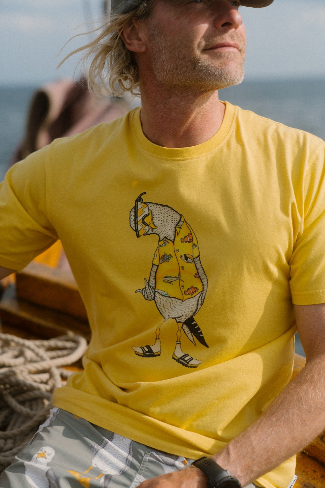 LAKOR Flipping The Bird T-shirt T-Shirt Cream Gold