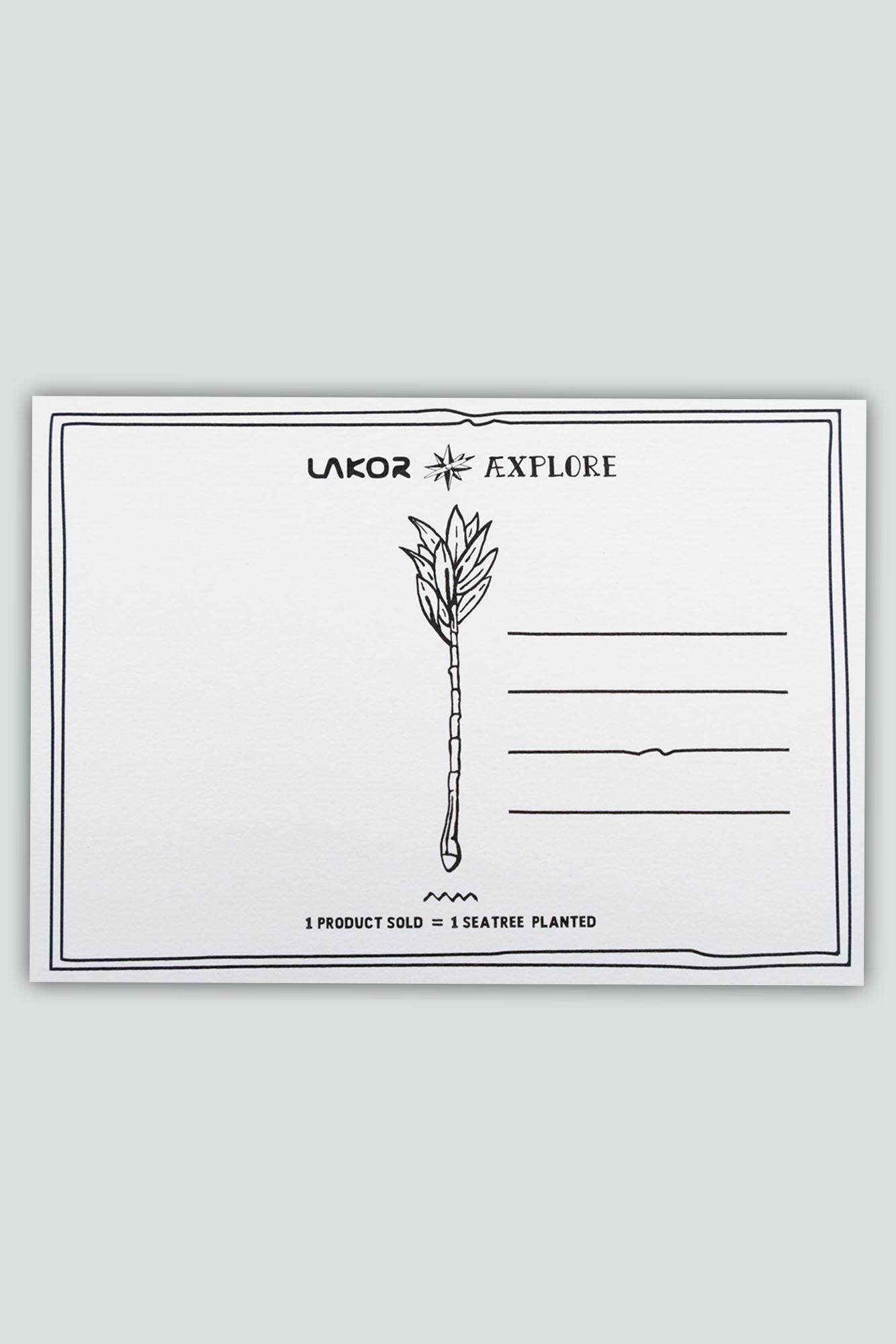 Forest Camper Postkarte - White