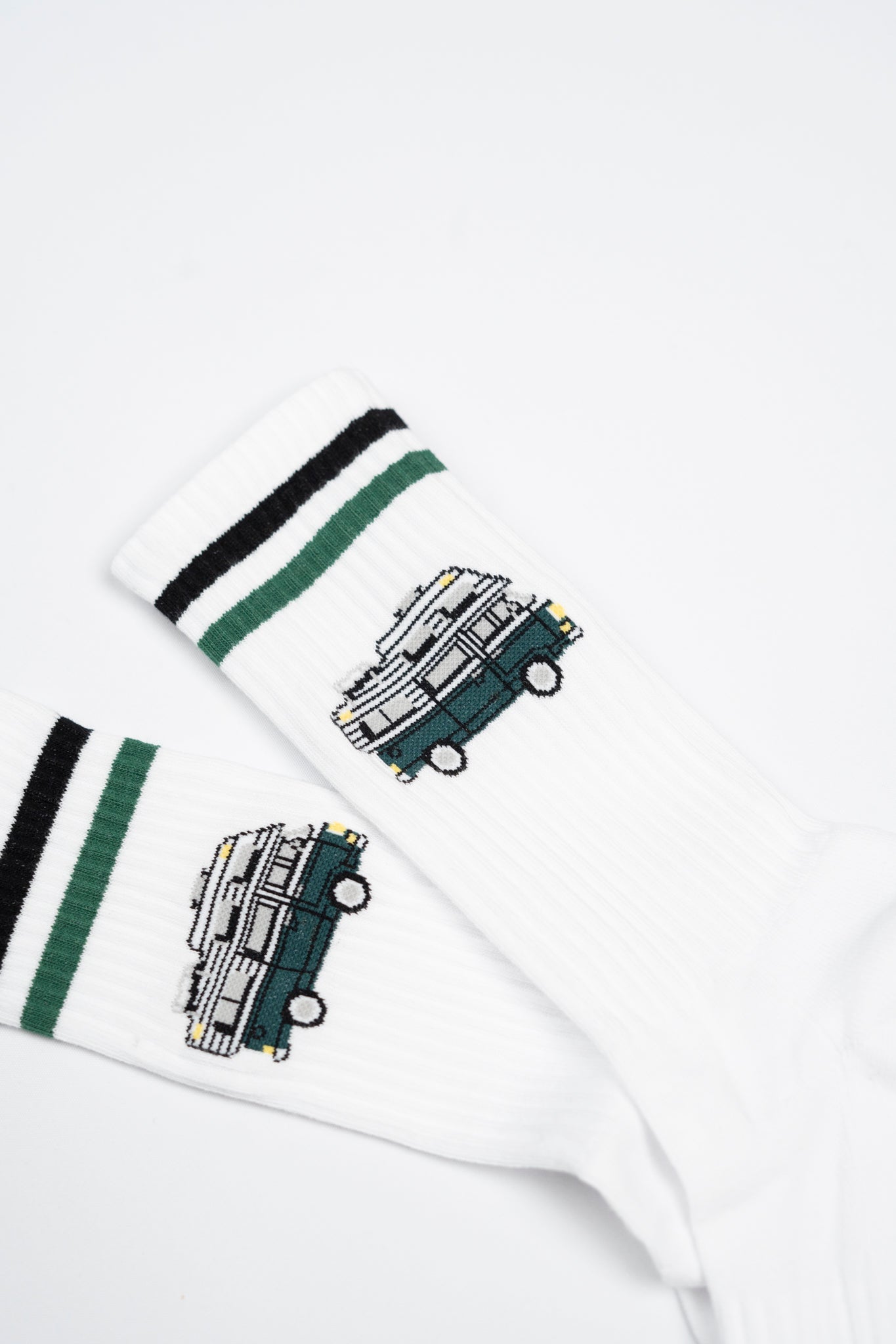 Forest Camper Socks - White