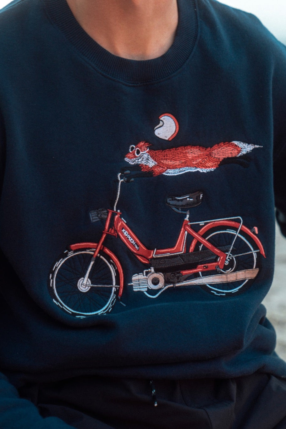 Foxtail Crewneck - Blueberry