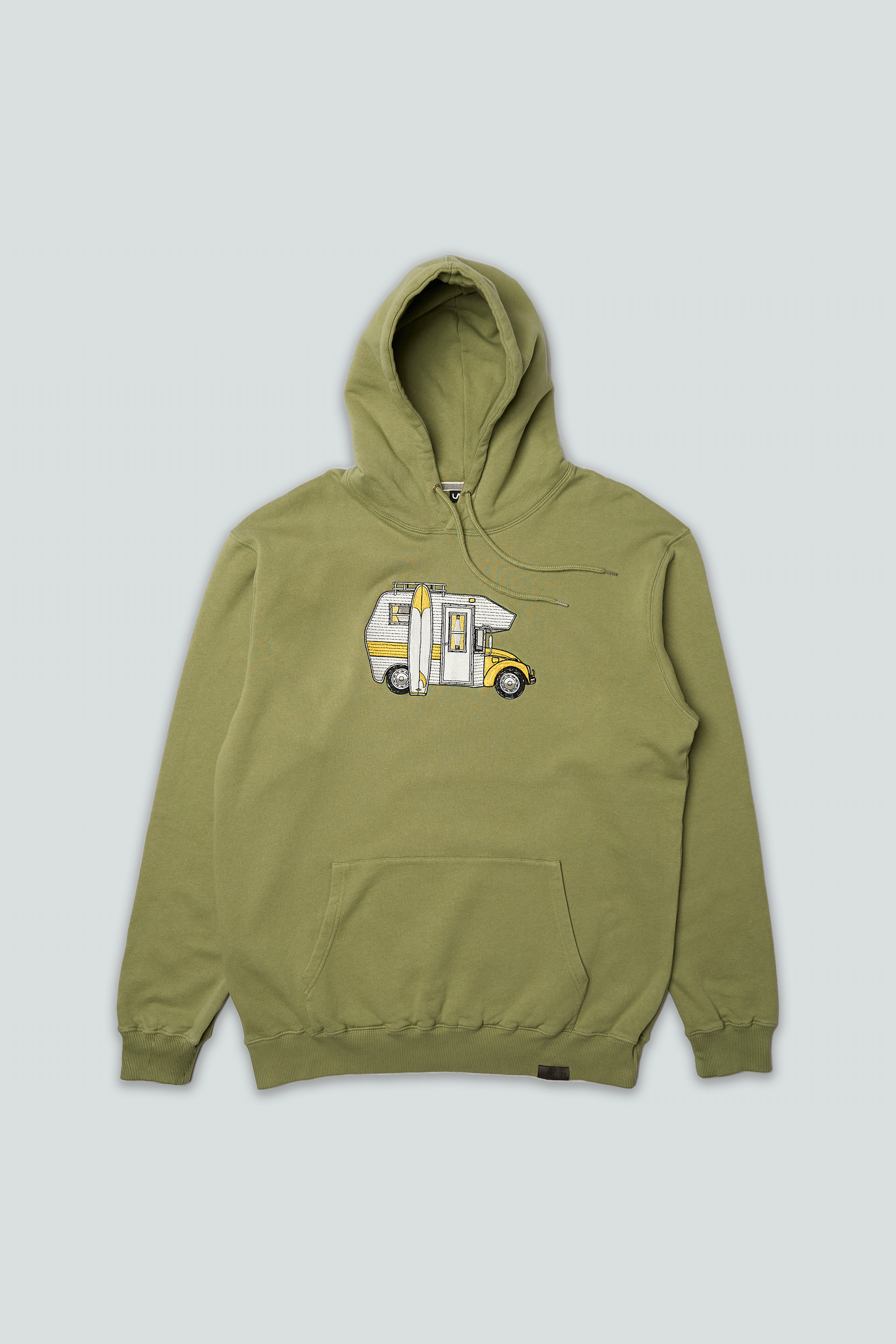 Camper Car Hoodie (Oil Green)